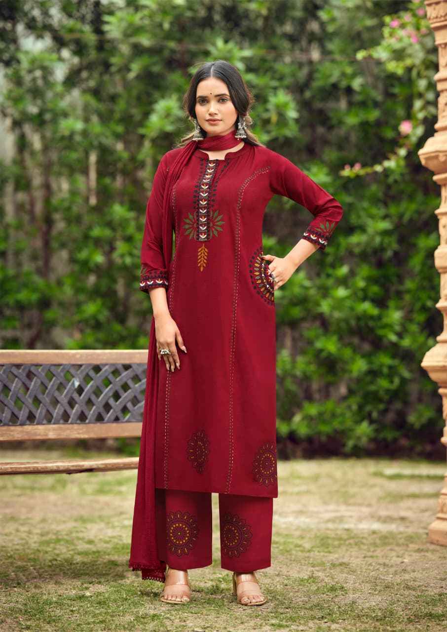 Woodee Saanvi Rayon Kurti Combo Set _  Surat Wholesale Shop ( 6 Pcs Catalog )