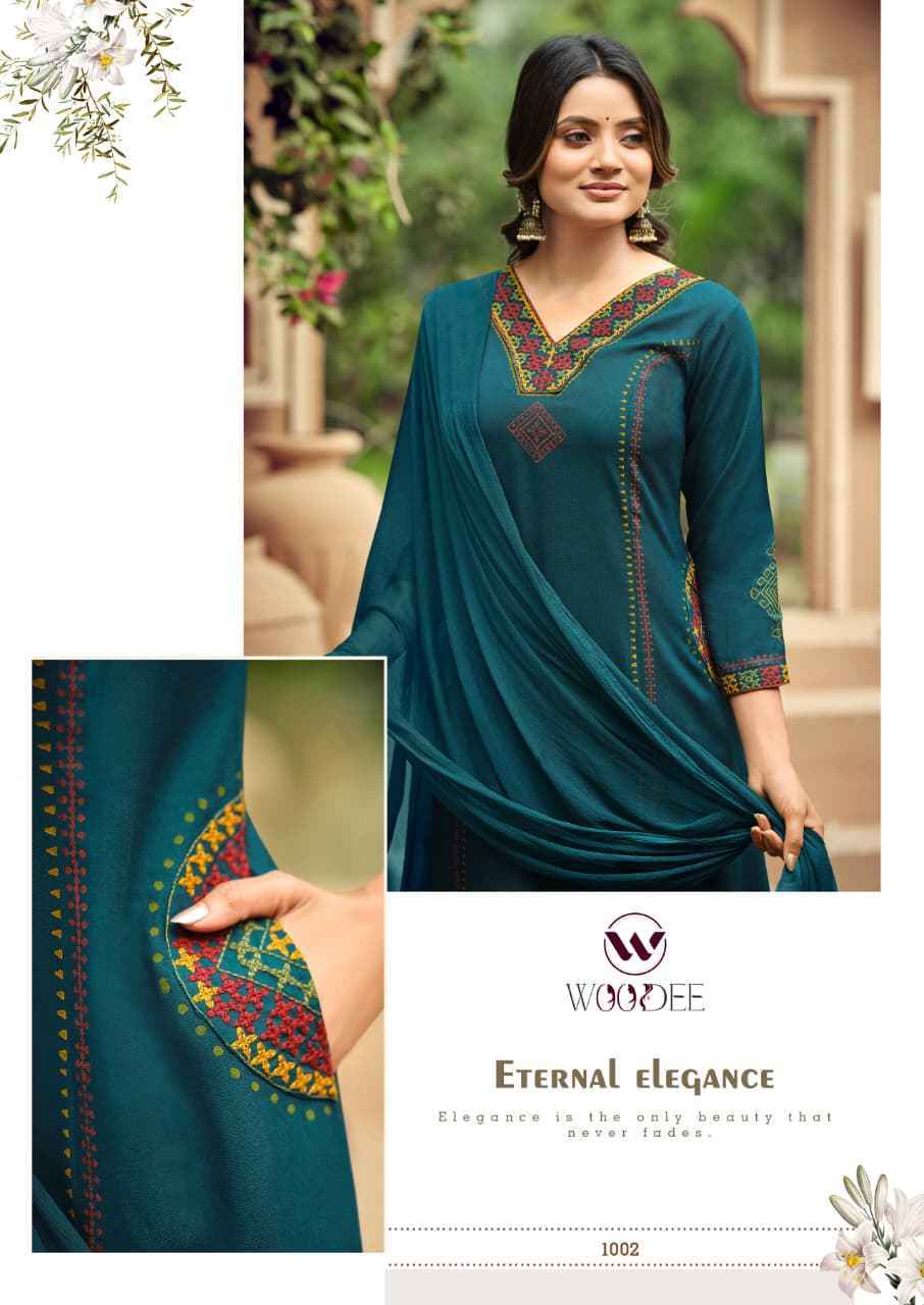 Woodee Saanvi Rayon Kurti Combo Set _  Surat Wholesale Shop ( 6 Pcs Catalog )