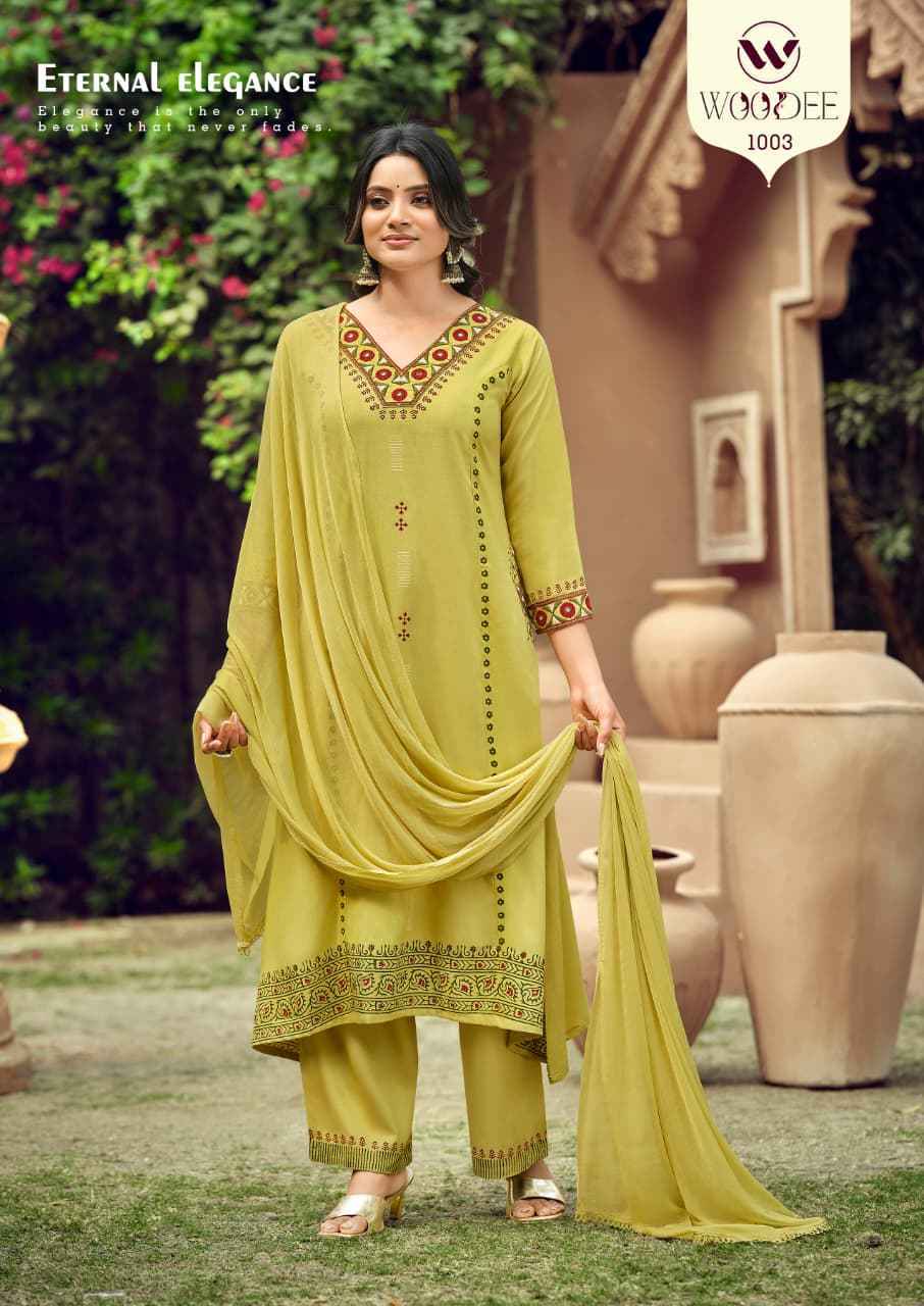 Woodee Saanvi Rayon Kurti Combo Set _  Surat Wholesale Shop ( 6 Pcs Catalog )