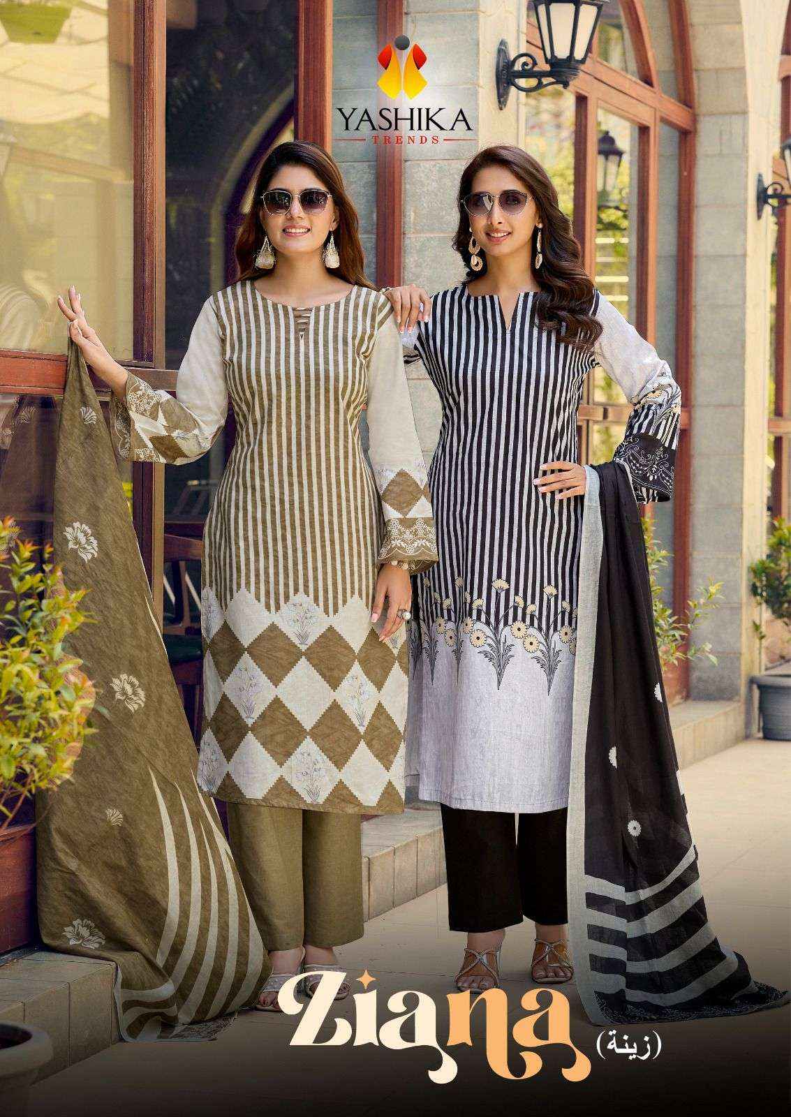 Yashika Ziana Premium Wear Cotton Dress Material Surat online ( 8 Pcs Catalogue )