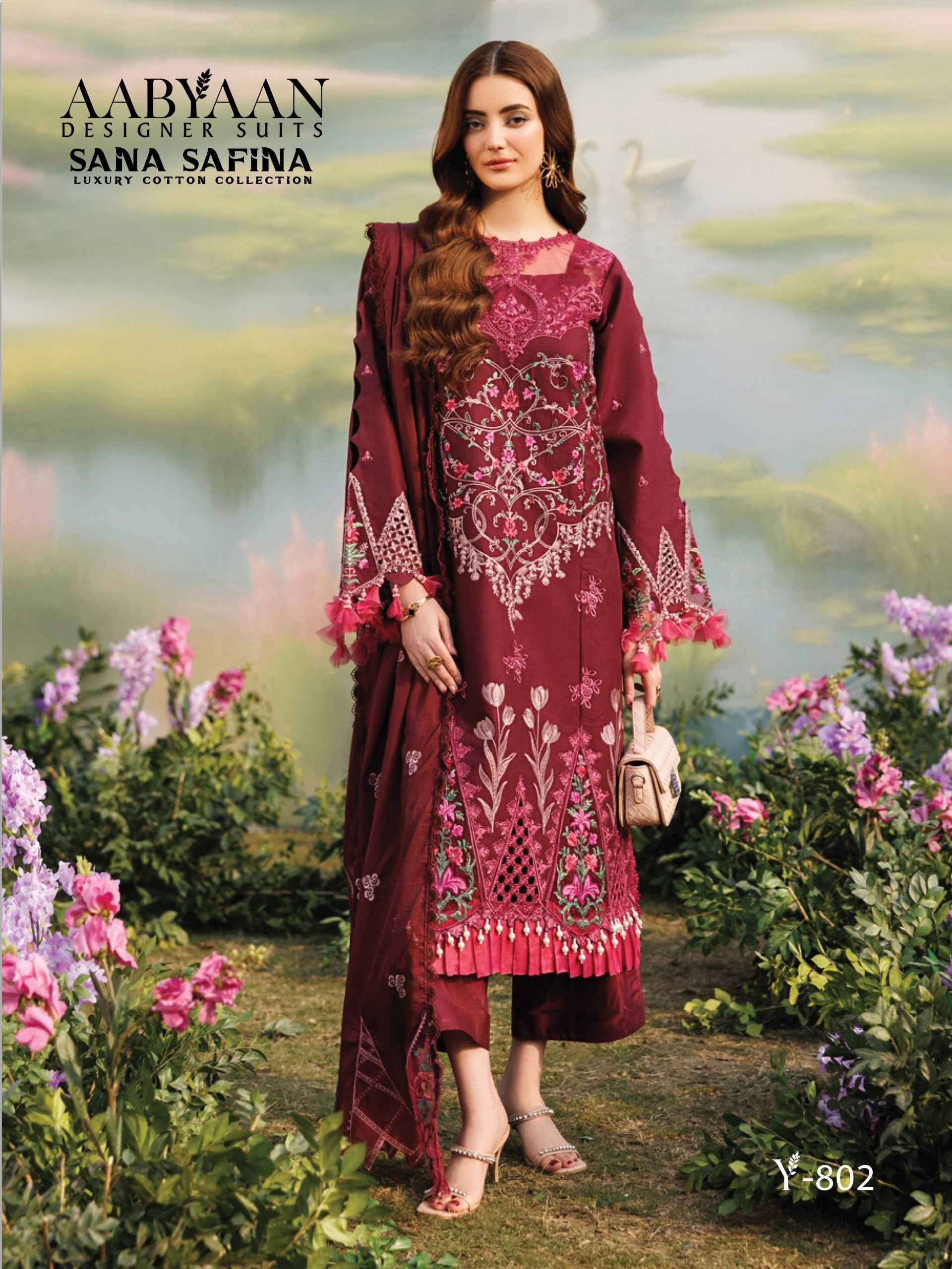Aabyaan Sana Safina Vol 8 Cotton Dress Material _ Wholesale Factory Rate ( 6 Pcs Catalog )