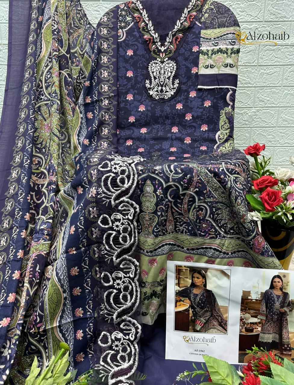 Al Zohaib Rahma Vol 1 Cotton Dress Material _ Wholesale Factory Rate ( 4 Pcs Catalog )