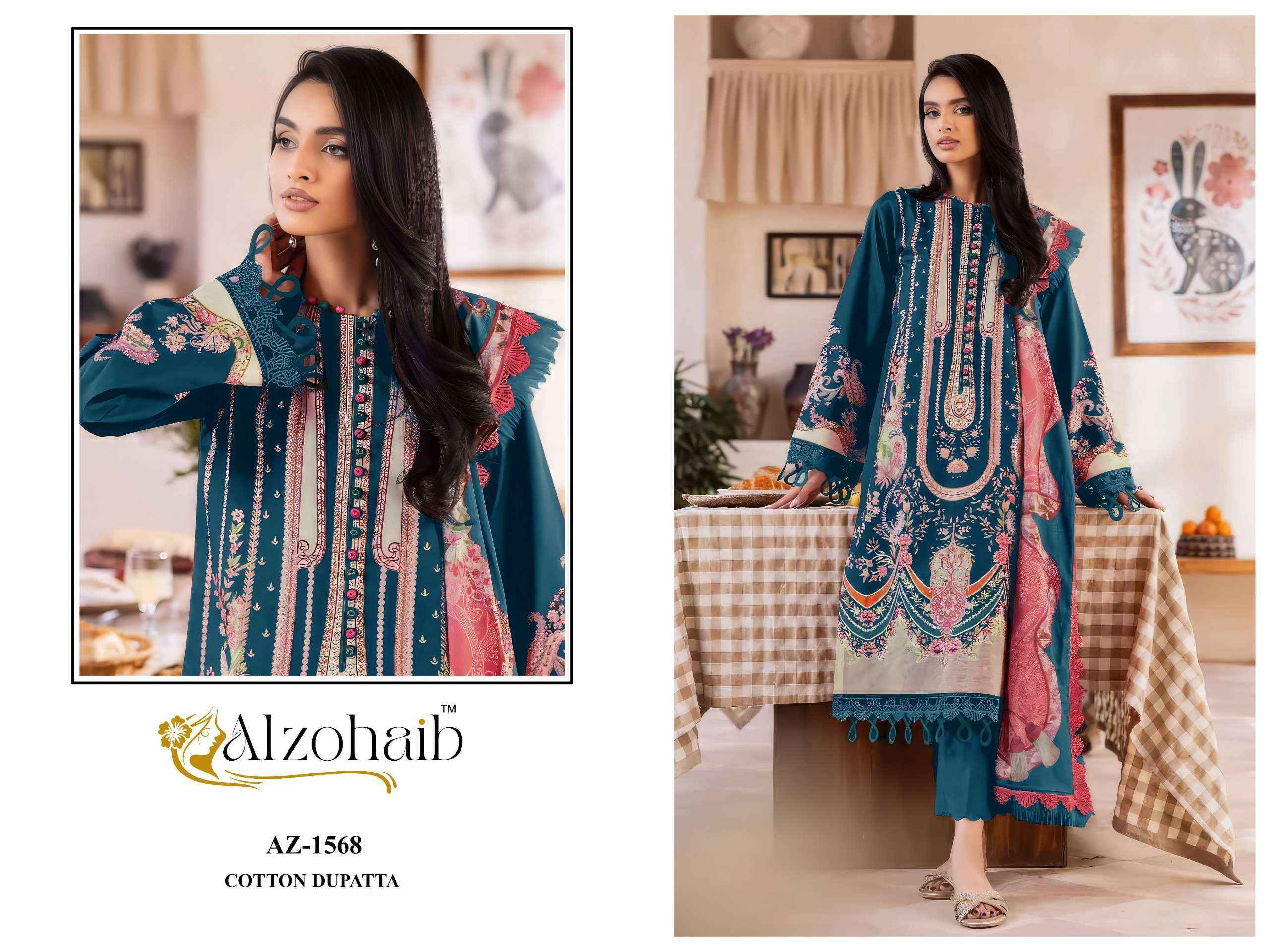 Al Zohaib Zaynah Vol 1 Cotton Dress Material _ Wholesale Market Surat ( 4 pcs Catalogue )