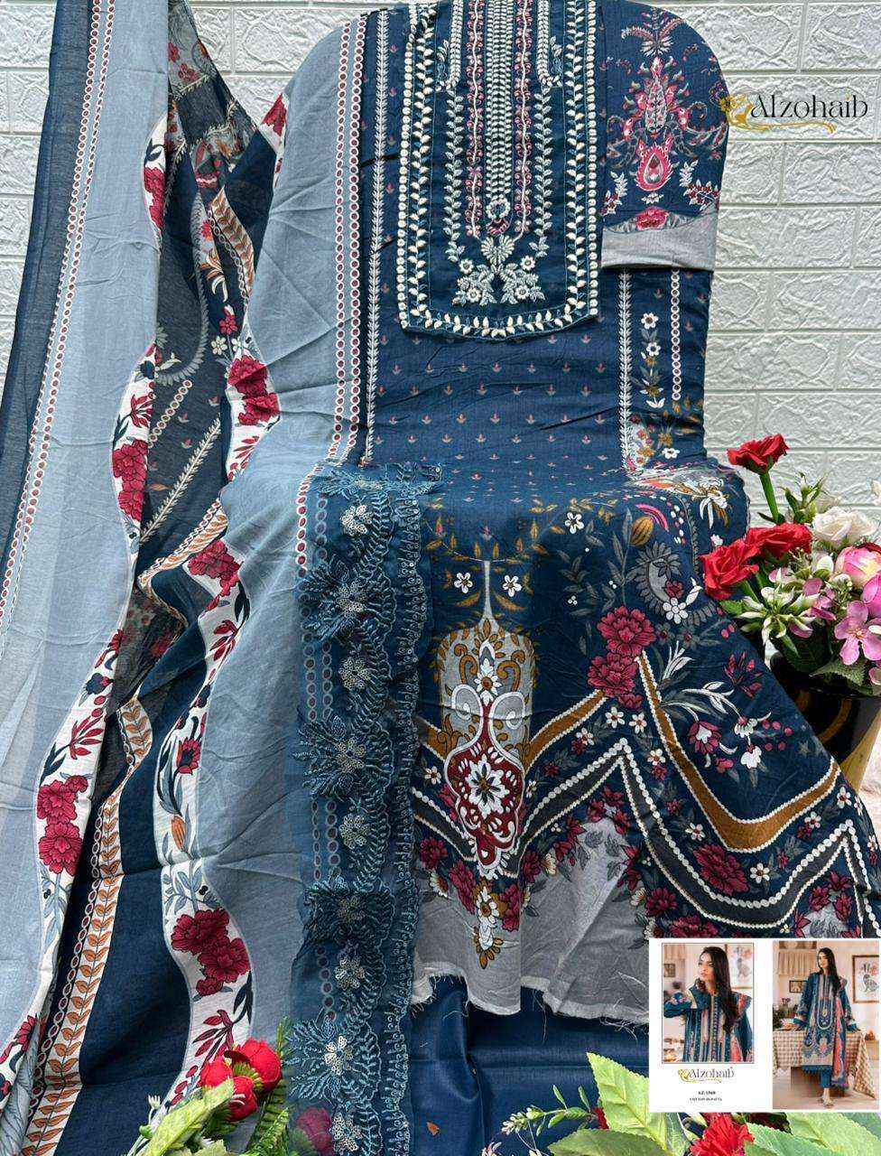 Al Zohaib Zaynah Vol 1 Cotton Dress Material _ Wholesale Market Surat ( 4 pcs Catalogue )