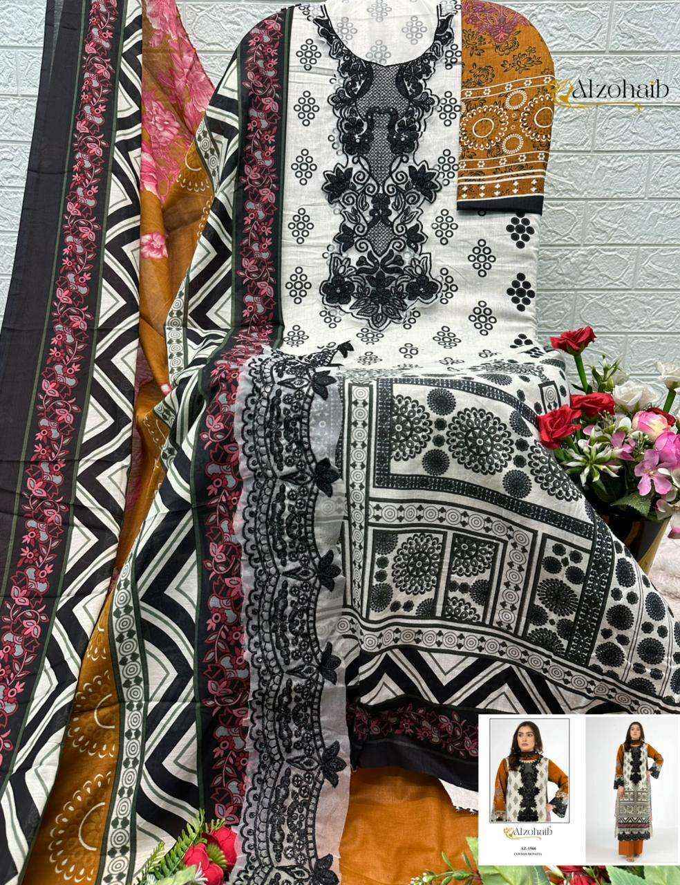 Al Zohaib Zaynah Vol 1 Cotton Dress Material _ Wholesale Market Surat ( 4 pcs Catalogue )