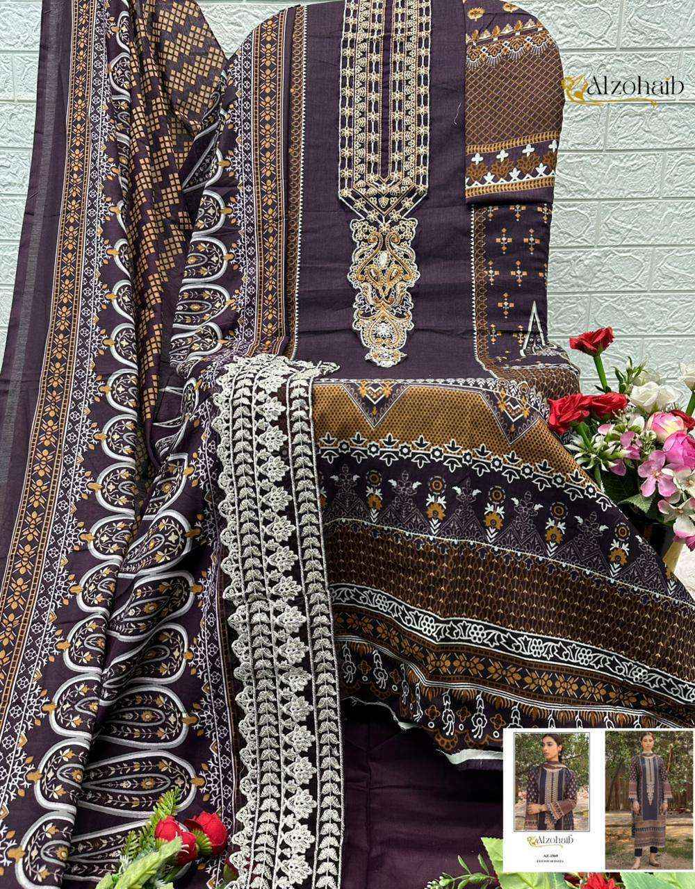Al Zohaib Zaynah Vol 1 Cotton Dress Material _ Wholesale Market Surat ( 4 pcs Catalogue )