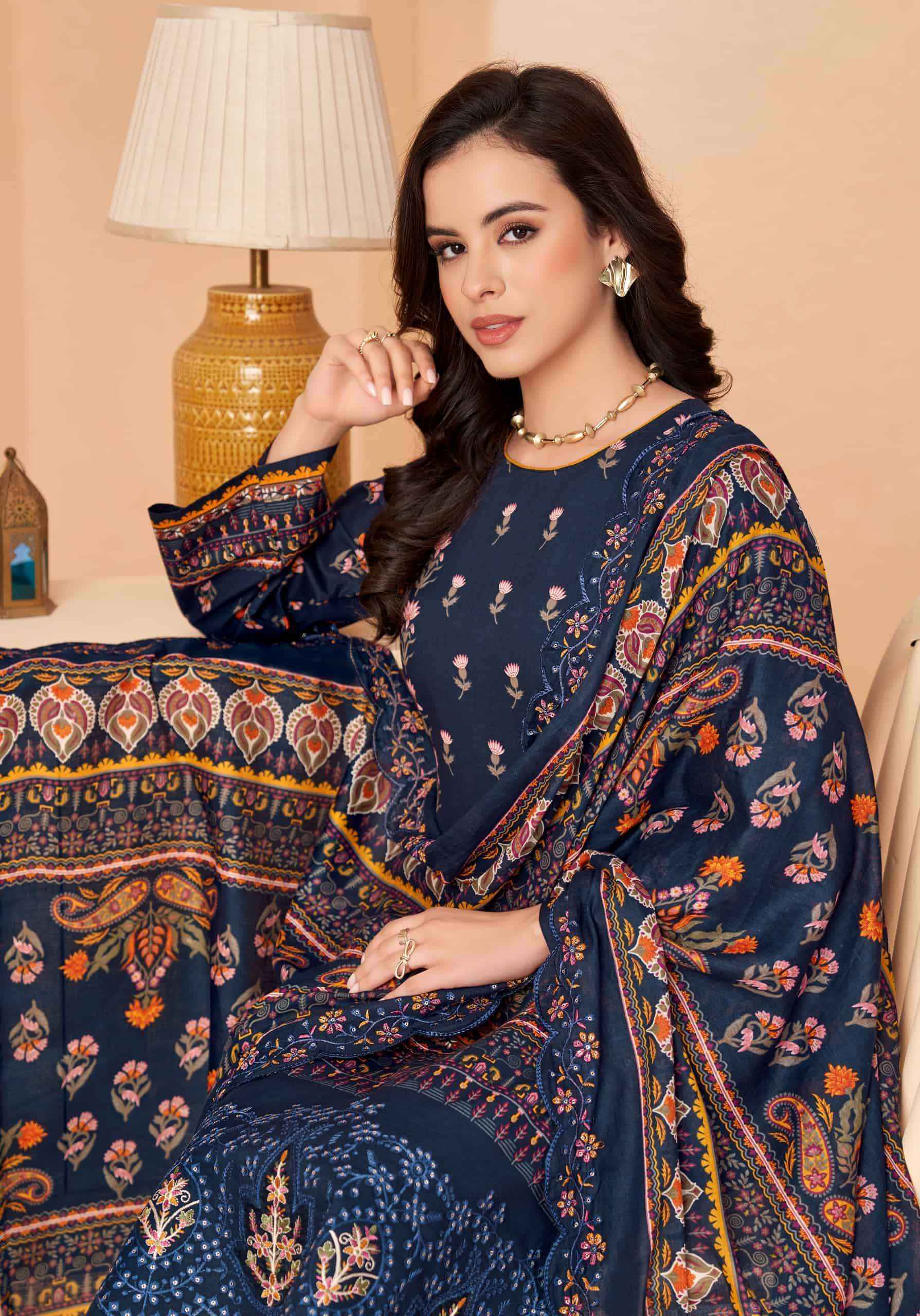 Alok Suit Anarkali Special Pure Cotton Dress Material _ Wholesale Factory Rate ( 8 Pcs Catalog )