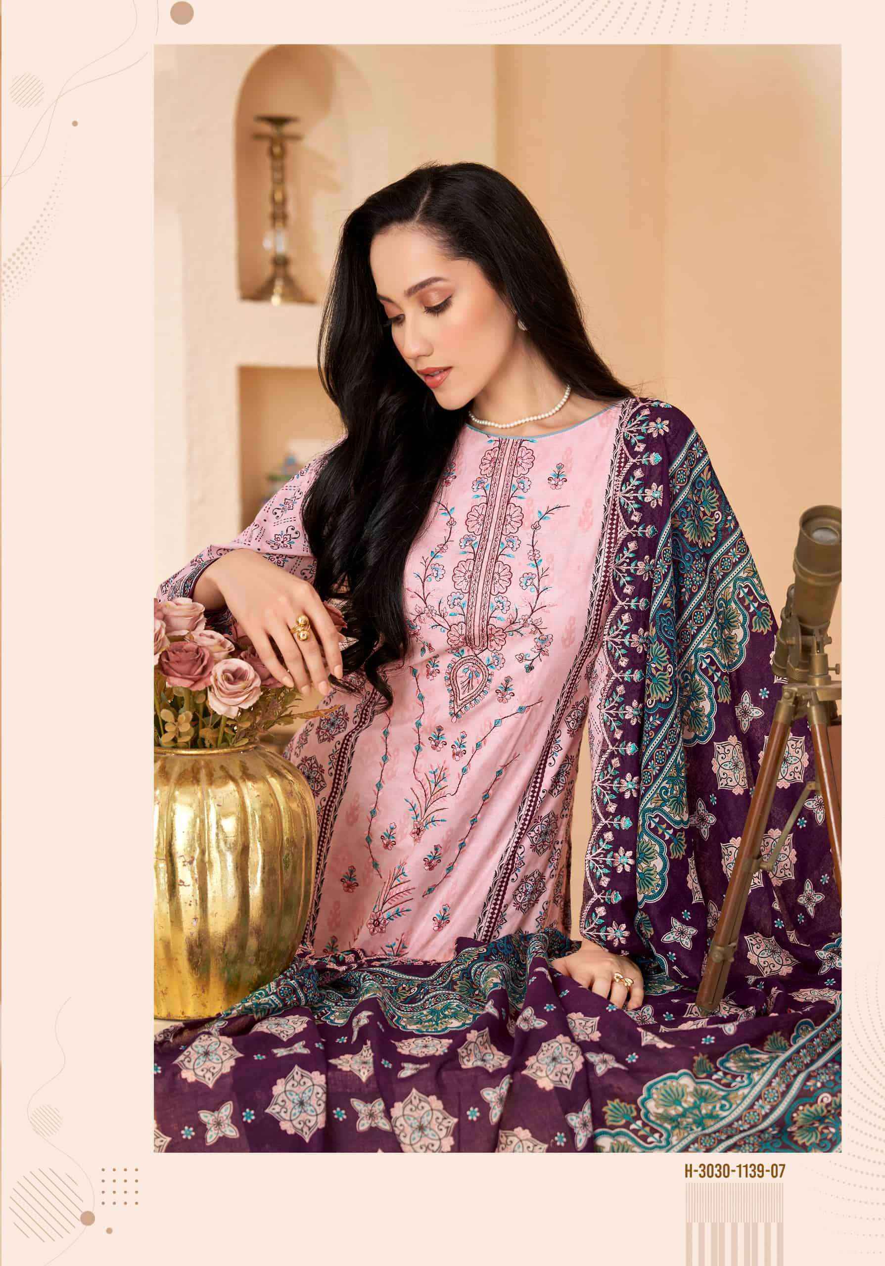 Alok Suit Anarkali Special Pure Cotton Dress Material _ Wholesale Factory Rate ( 8 Pcs Catalog )