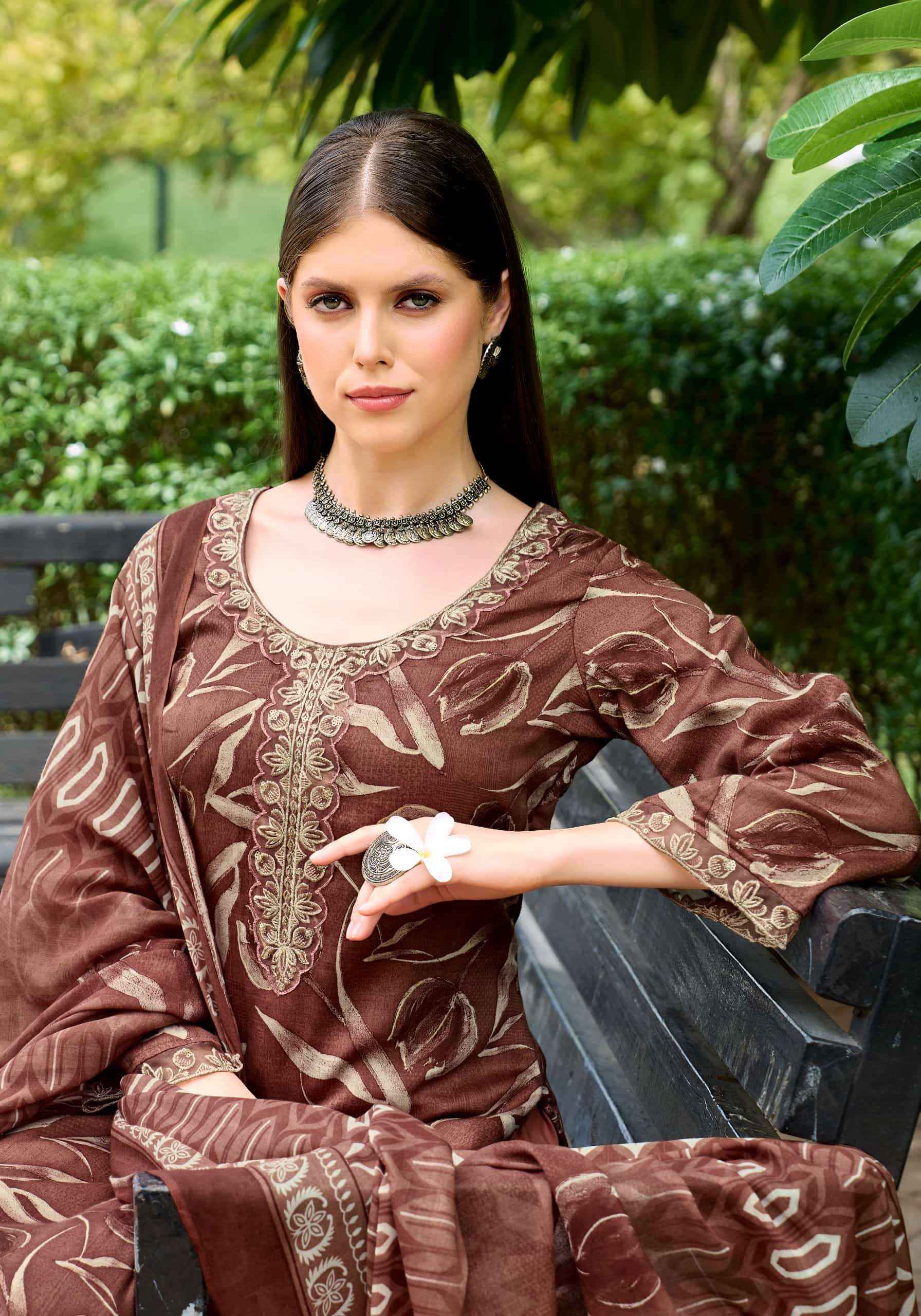 Alok Suit Nadia Hussain Premium Dress Material Wholesale Price ( 4 Pcs Catalogue )
