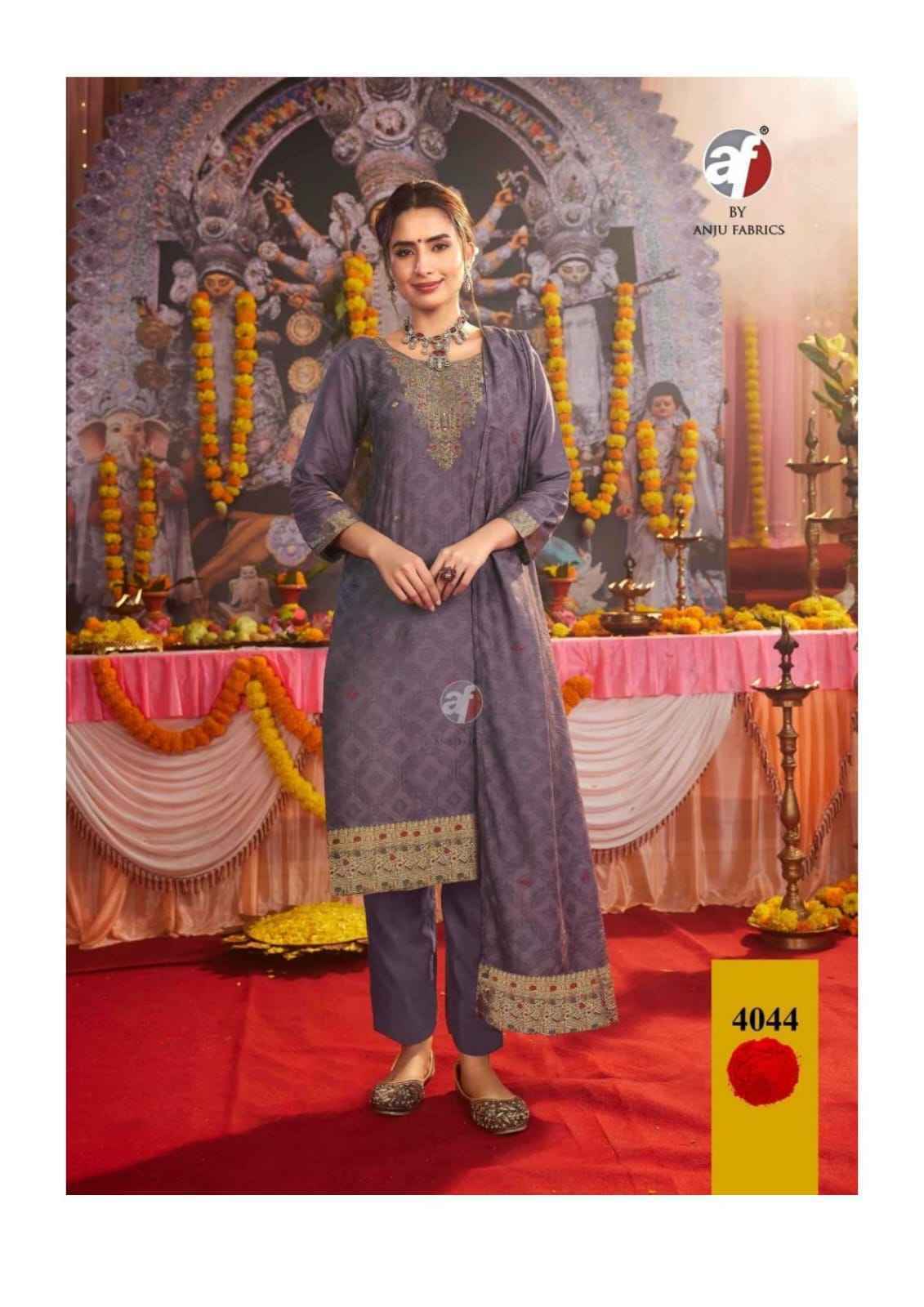 Anju Fabrics Palki Vol 4 Muslin Kurti Combo Collection _ Wholesale Factory Rate ( 6 Pcs Catalog )