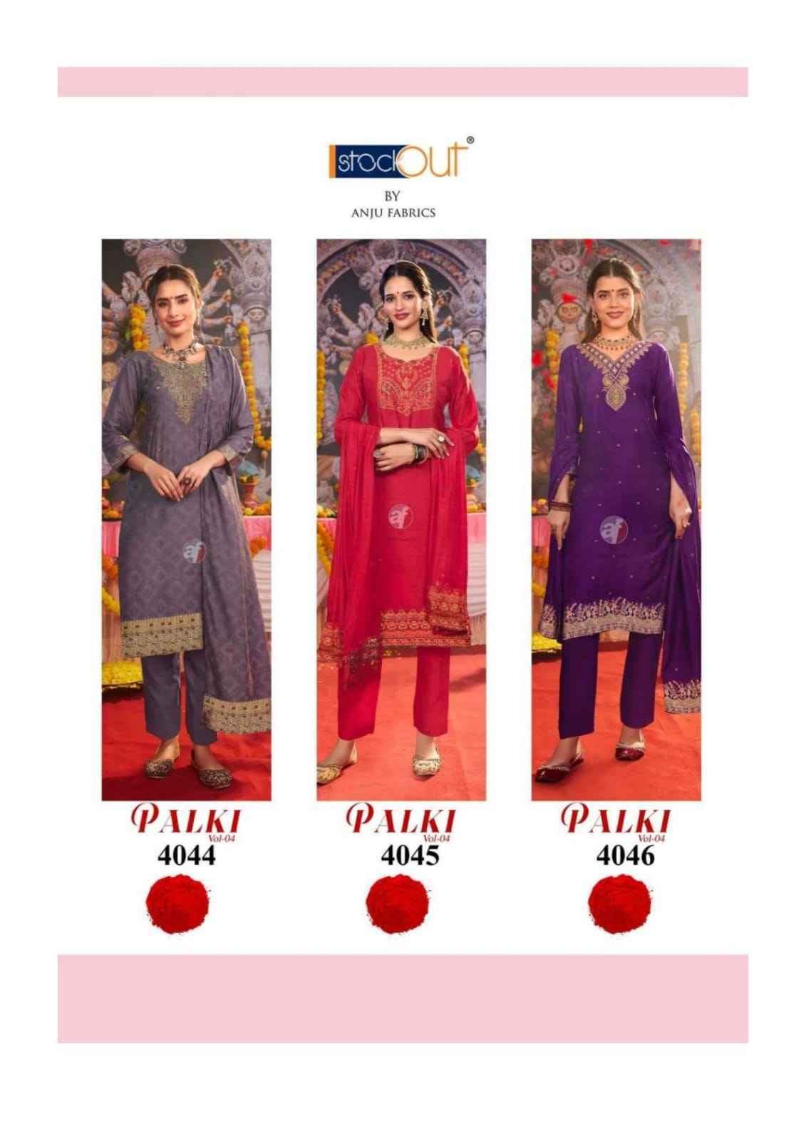 Anju Fabrics Palki Vol 4 Muslin Kurti Combo Collection _ Wholesale Factory Rate ( 6 Pcs Catalog )