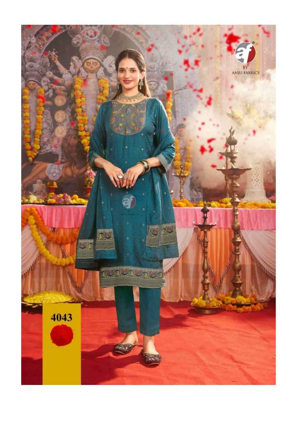 Anju Fabrics Palki Vol 4 Muslin Kurti Combo Collection _ Wholesale Factory Rate ( 6 Pcs Catalog )
