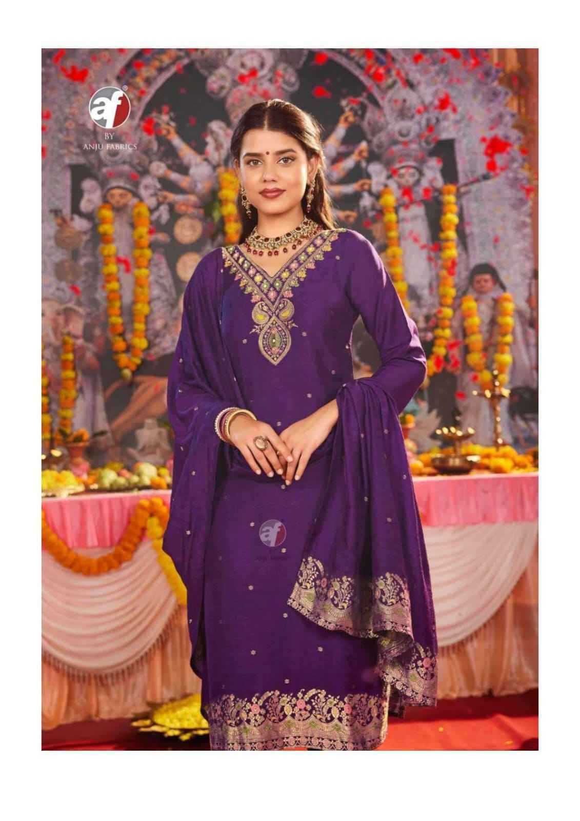 Anju Fabrics Palki Vol 4 Muslin Kurti Combo Collection _ Wholesale Factory Rate ( 6 Pcs Catalog )
