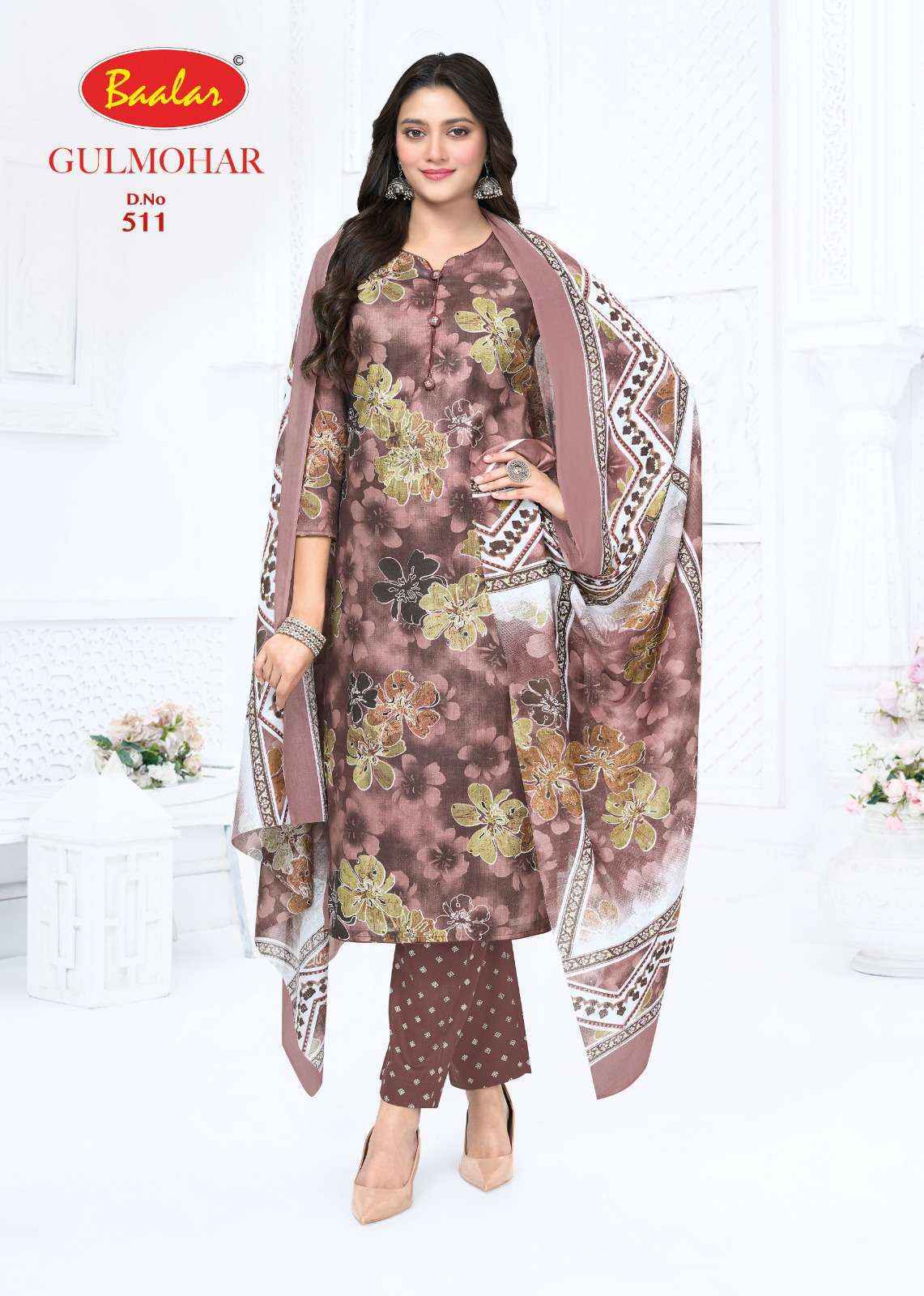 Baalar Gulmohar Vol 5 Lawn Cotton Dress Material _ Wholesale Factory Rate ( 12 Pcs Catalog )