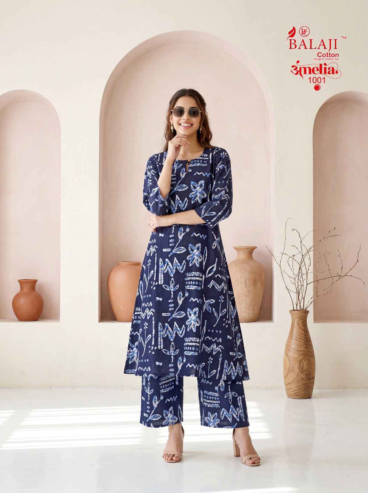 Balaji Amelia Vol 1 Long Cotton Co Ord Set _ Wholesale Price ( 8 Pcs Catalog )