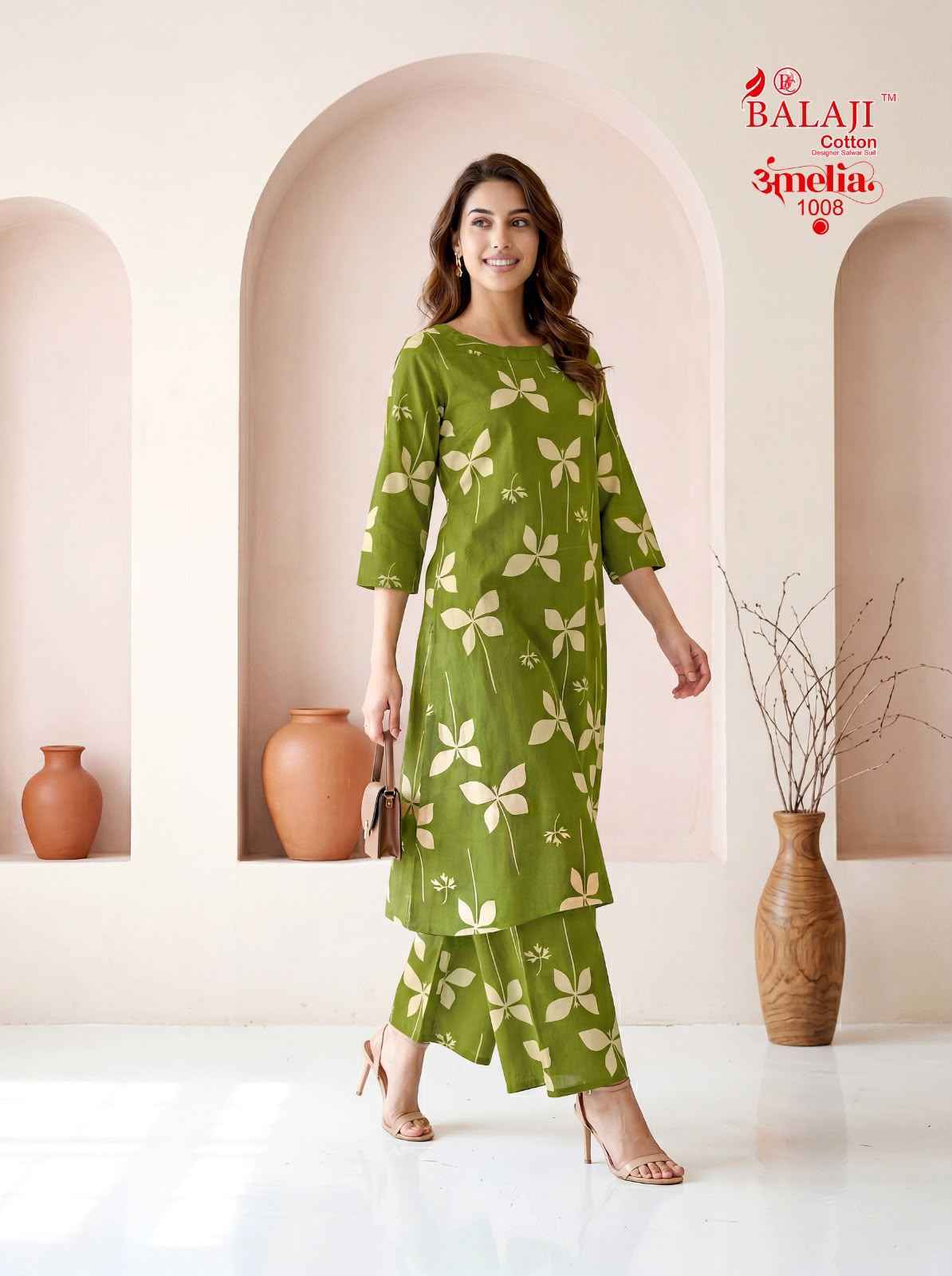 Balaji Amelia Vol 1 Long Cotton Co Ord Set _ Wholesale Price ( 8 Pcs Catalog )