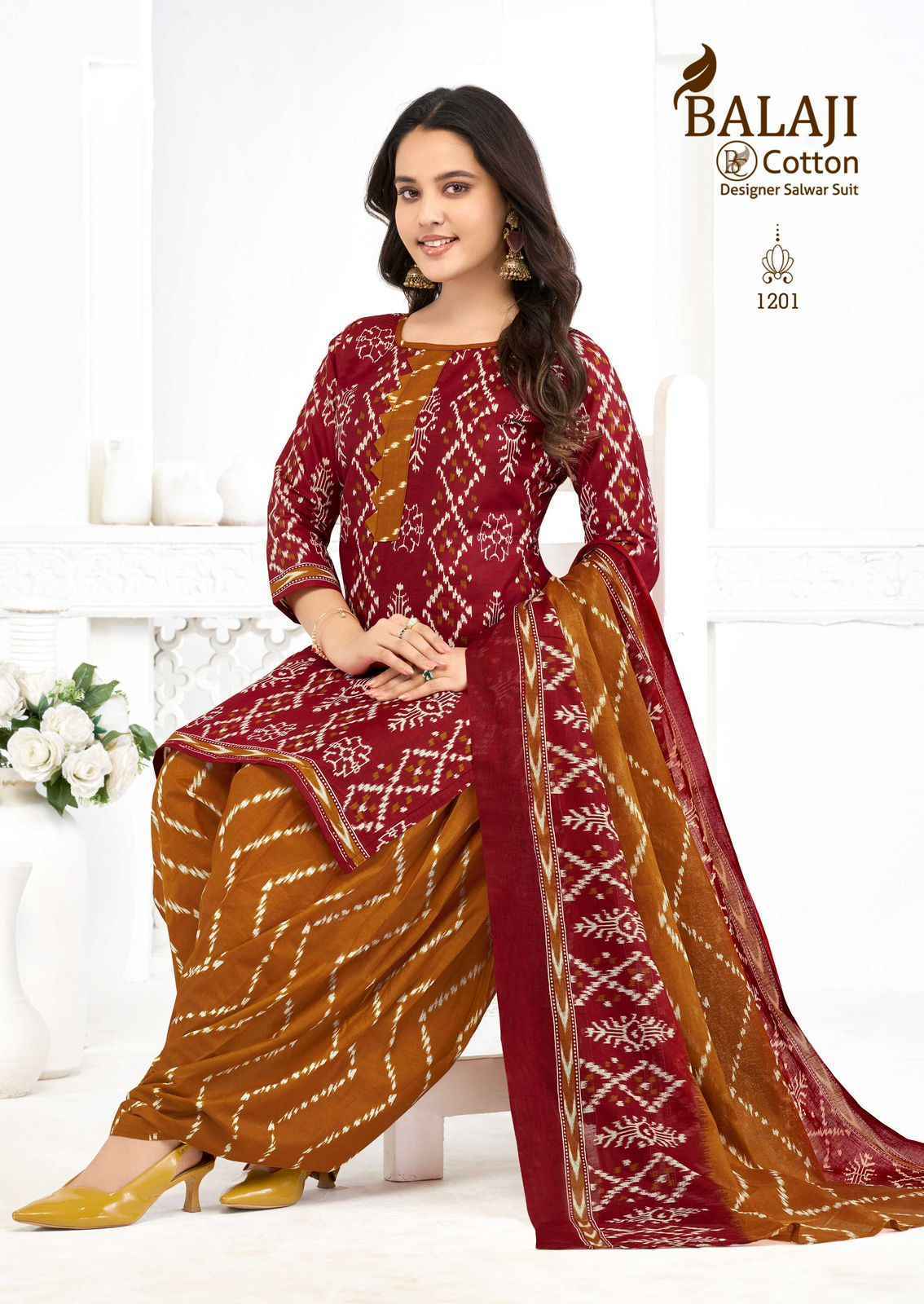 Balaji Sui Dhaga Vol 12 Cotton Readymade Dress Wholesale Dealer ( 10 pcs Catalogue )