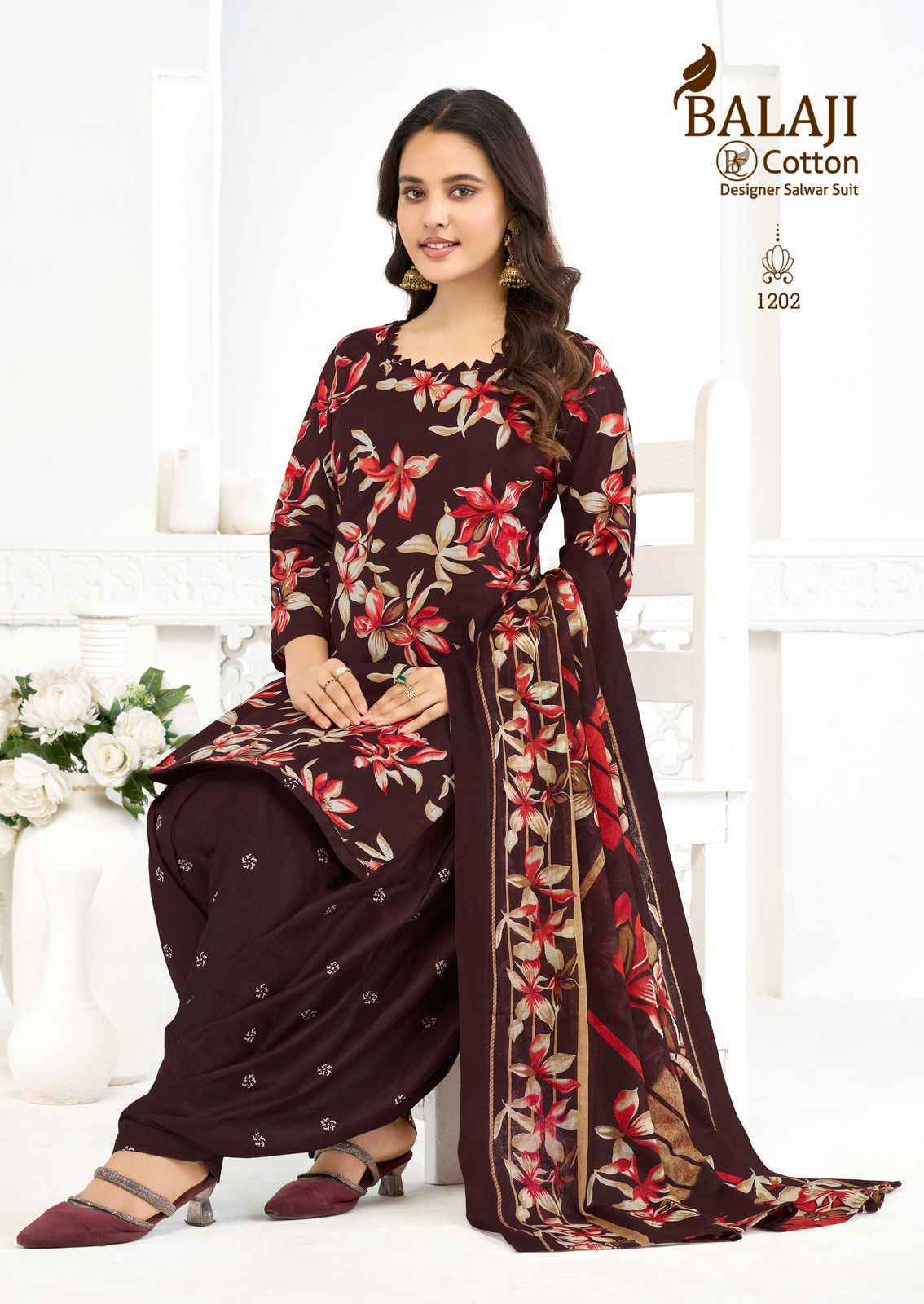 Balaji Sui Dhaga Vol 12 Cotton Readymade Dress Wholesale Dealer ( 10 pcs Catalogue )