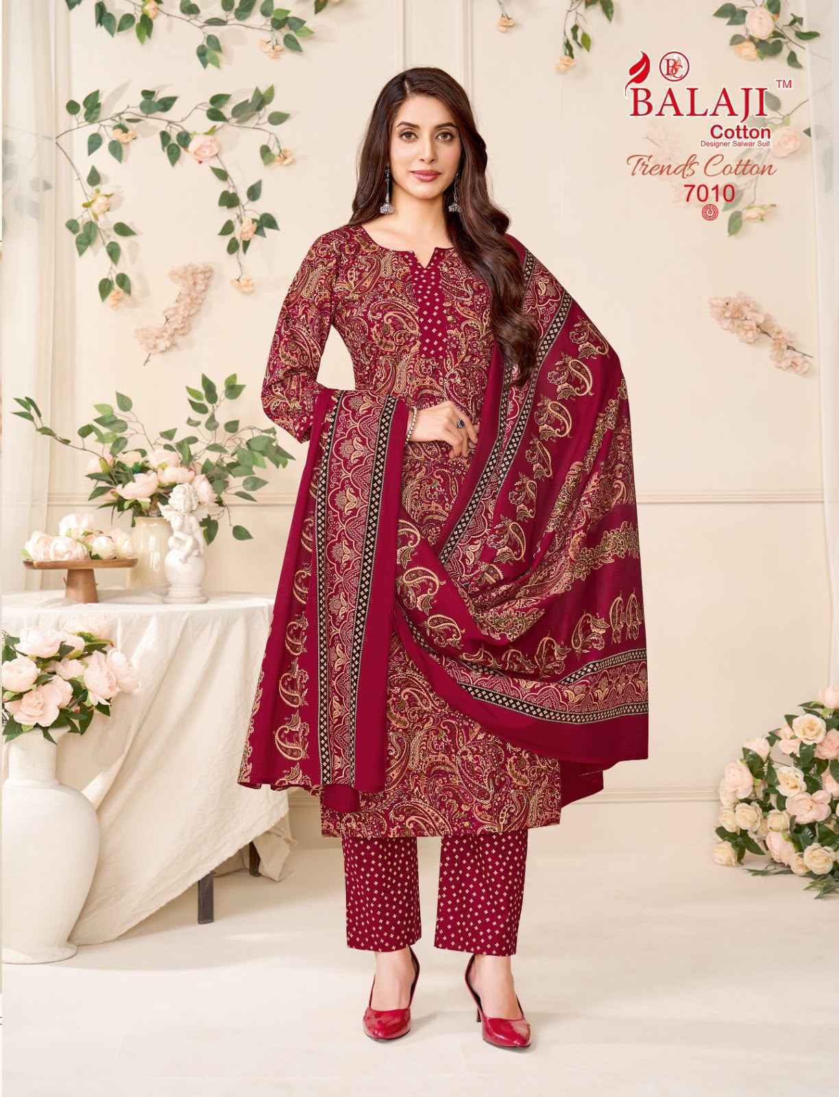 Balaji Trends Cotton Vol 7 Readymade Cotton Dress Collection ( 10 Pcs Catalog )