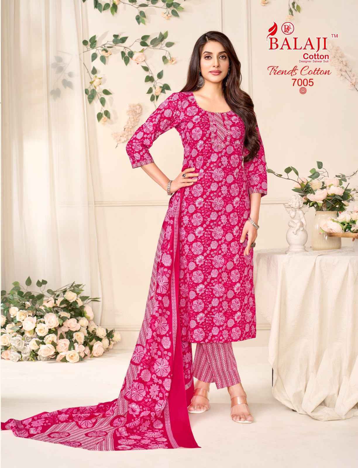 Balaji Trends Cotton Vol 7 Readymade Cotton Dress Collection ( 10 Pcs Catalog )