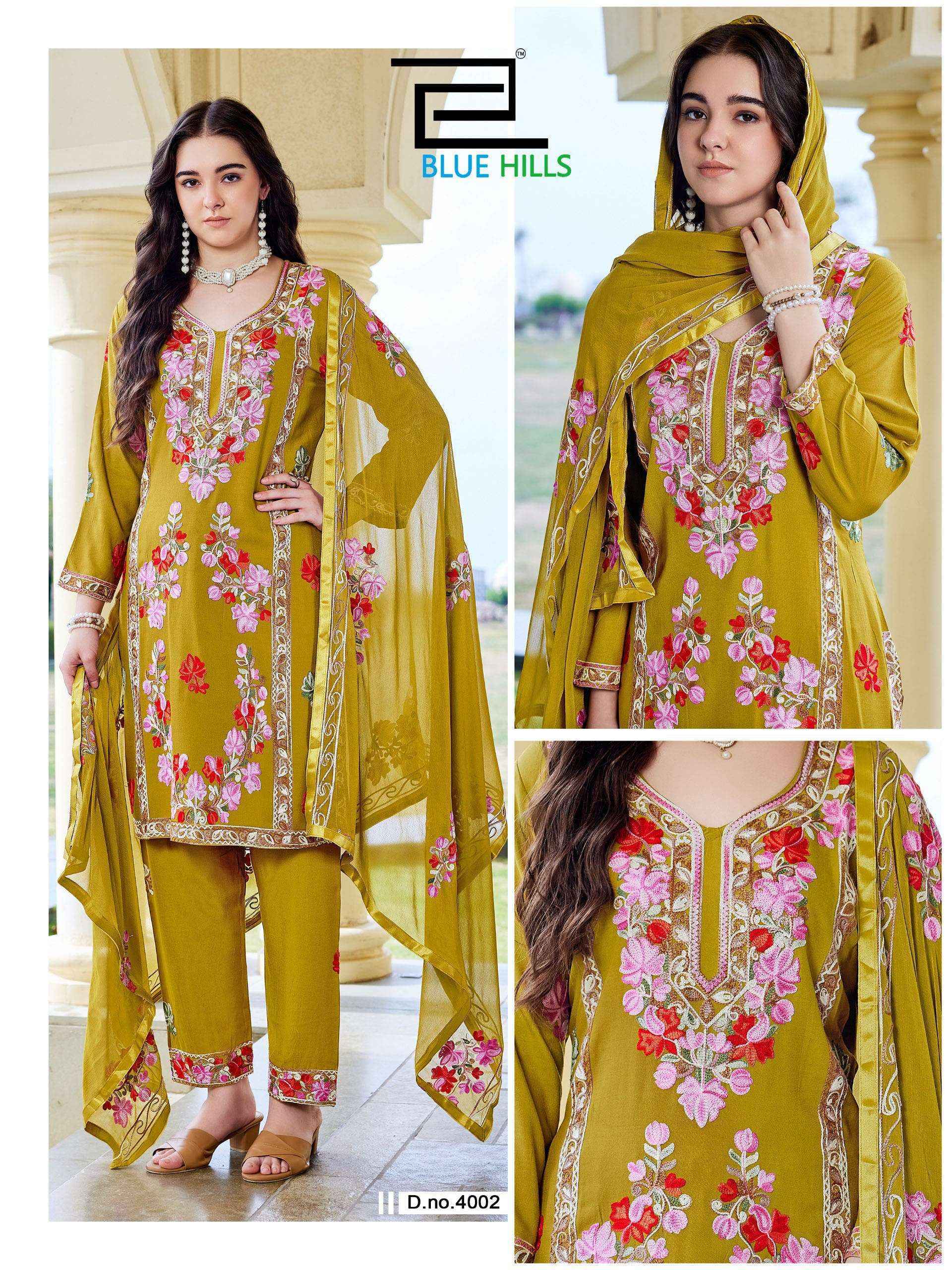 Blue Hills Amanat Rayon Kurti Combo Collection _ Wholesale Factory Rate ( 4 Pcs Catalog )