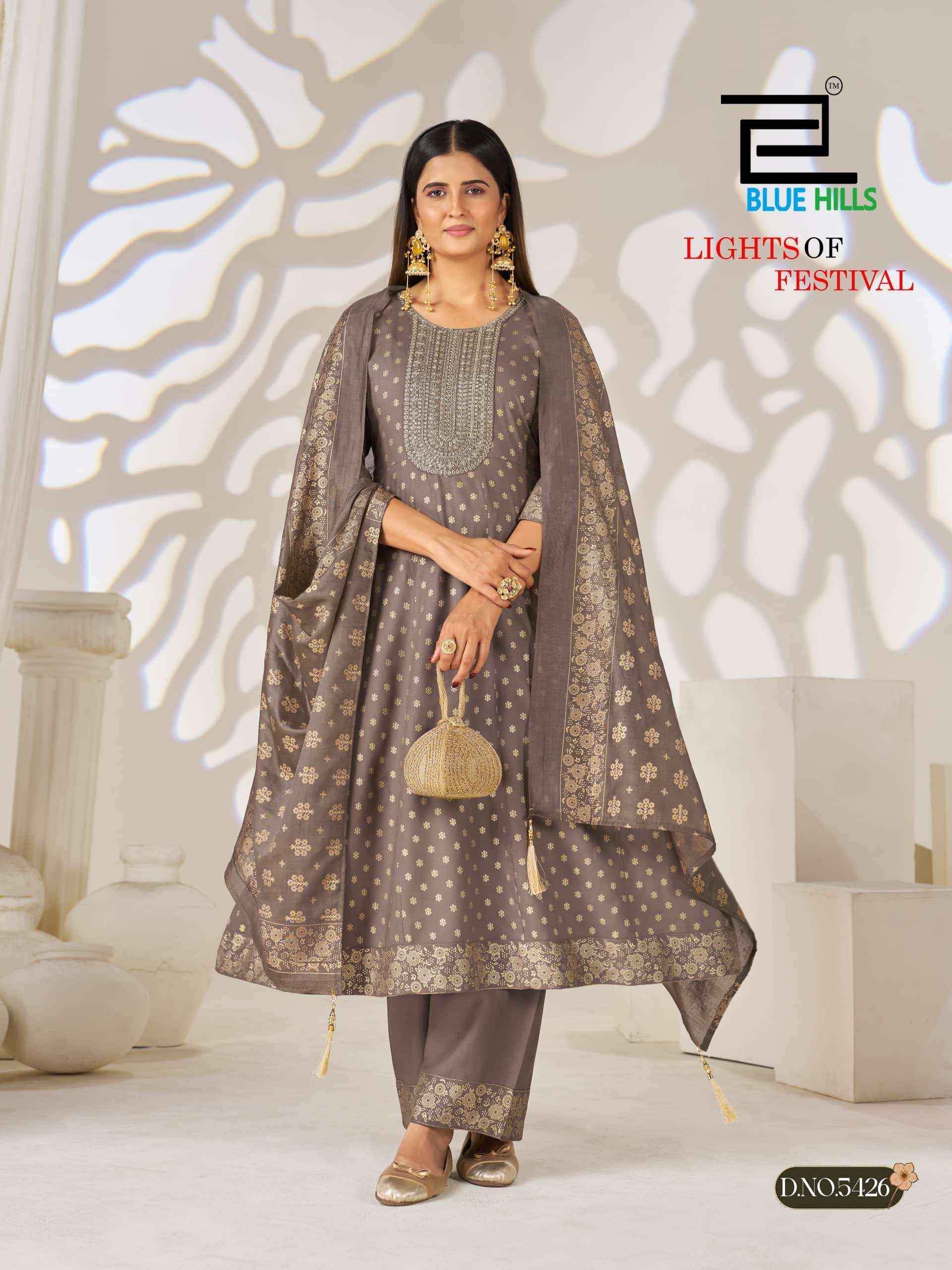 Blue Hills Lights Of Festival Exclusive Wholesale Readymade Suits ( 6 Pcs Catalogue )