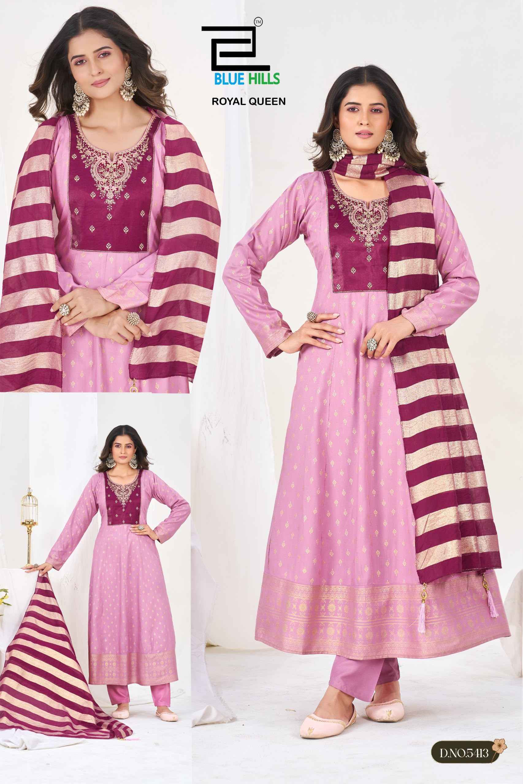 Blue Hills Royal Queen Rayon Kurti Combo Set ( 6 Pcs Catalog )