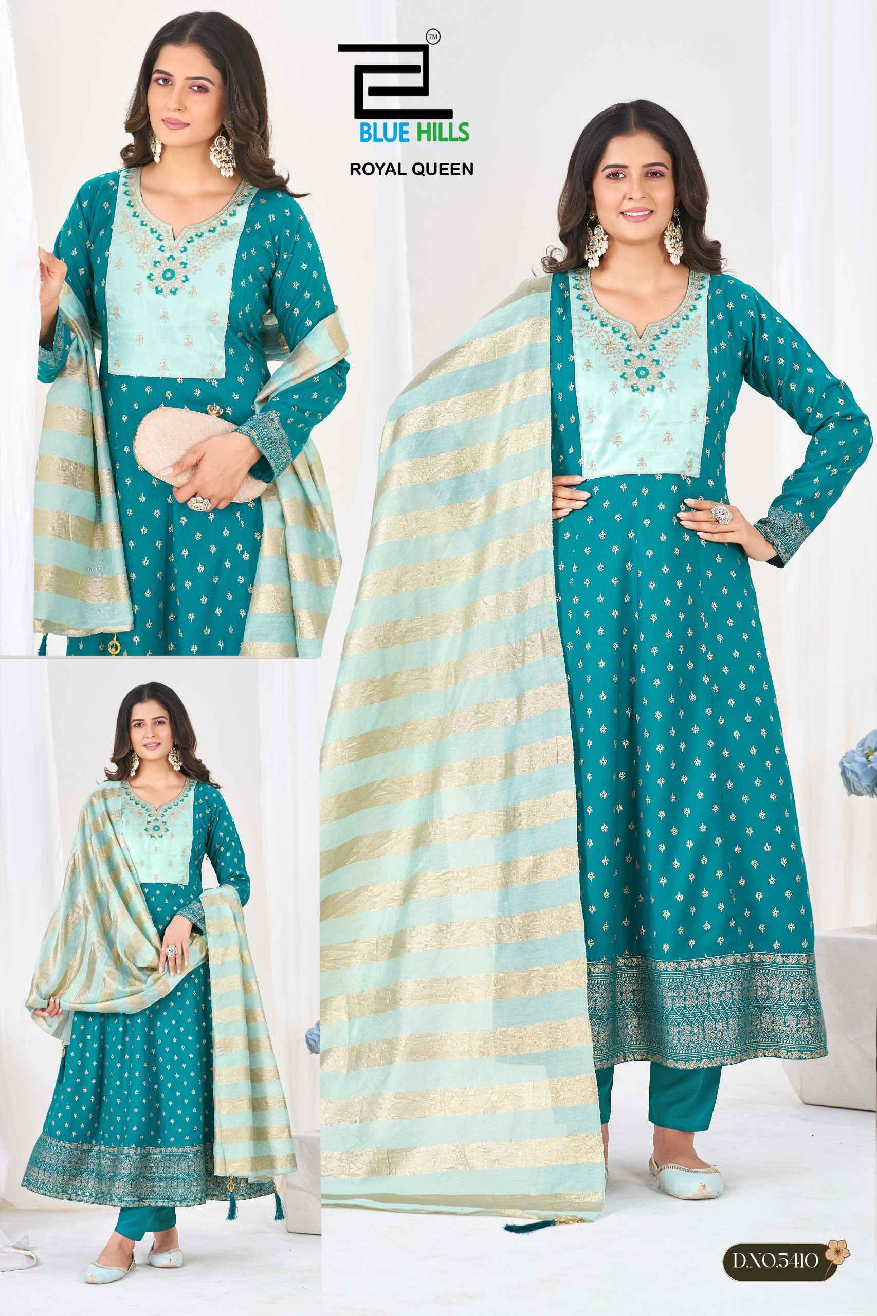 Blue Hills Royal Queen Rayon Kurti Combo Set ( 6 Pcs Catalog )