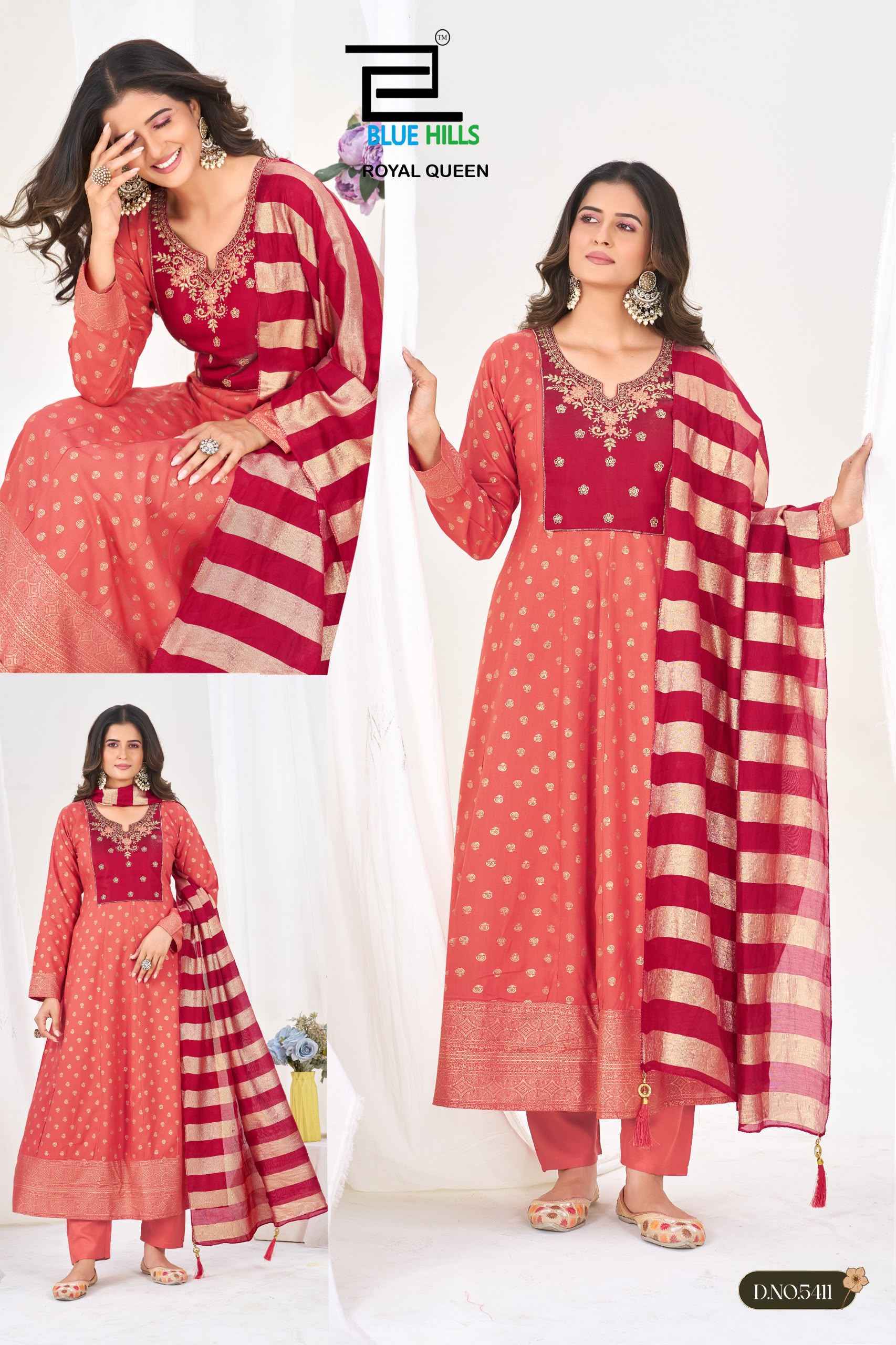 Blue Hills Royal Queen Rayon Kurti Combo Set ( 6 Pcs Catalog )