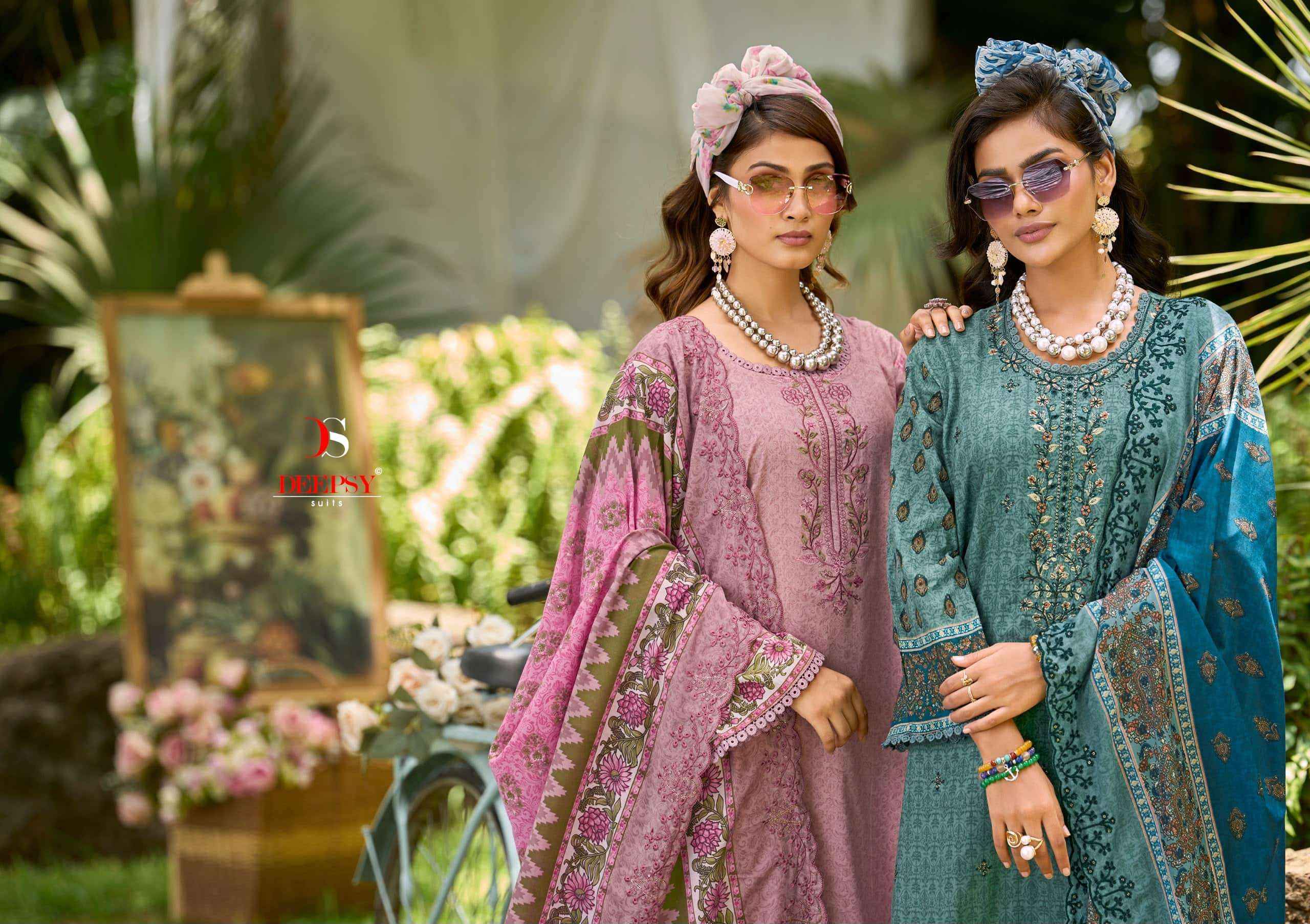Deepsy Bin Saeed Lawn Collection Vol 22 Cotton Pakistani Suit Surat Wholesale Price ( 8 Pcs Catalogue )