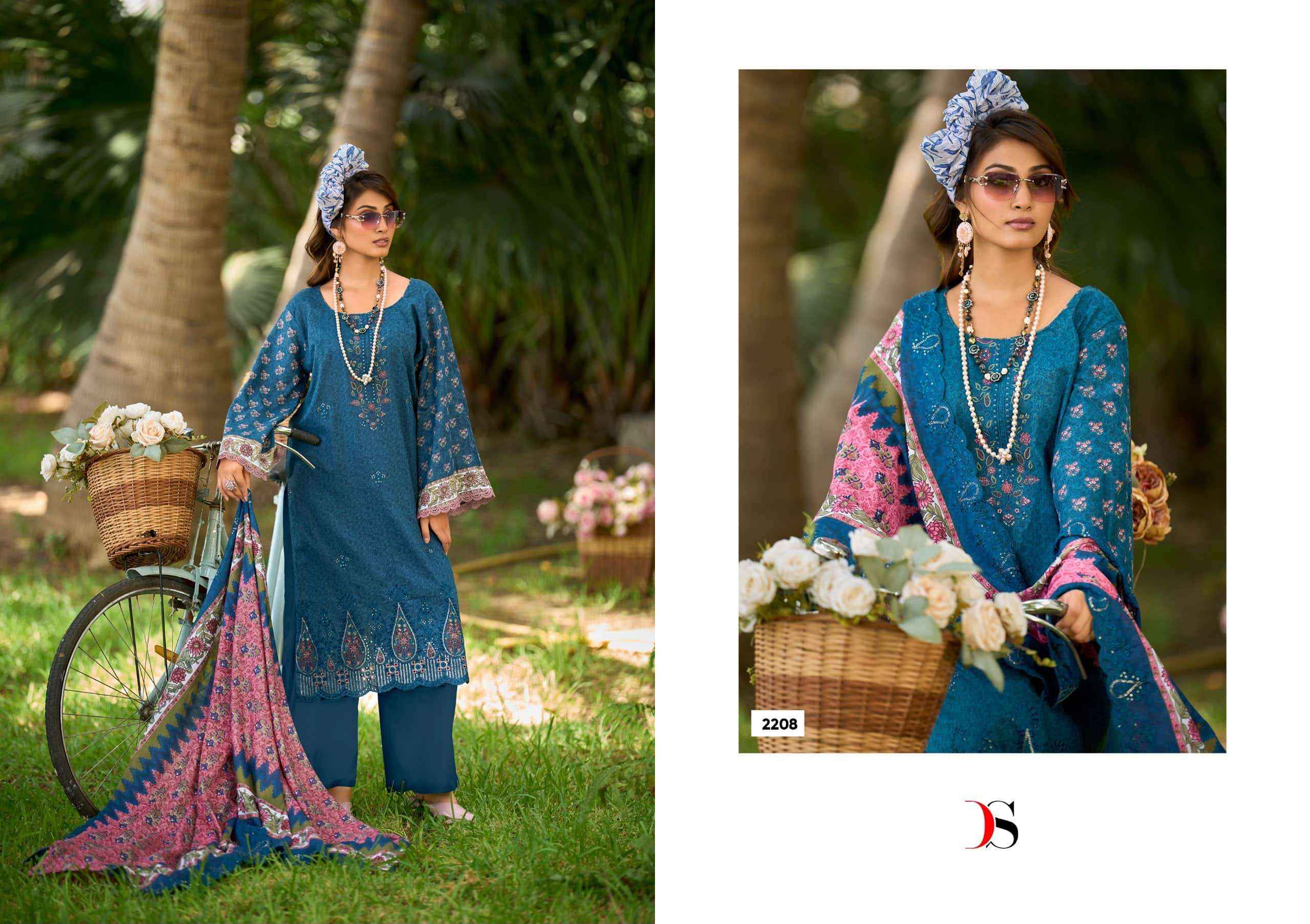 Deepsy Bin Saeed Lawn Collection Vol 22 Cotton Pakistani Suit Surat Wholesale Price ( 8 Pcs Catalogue )