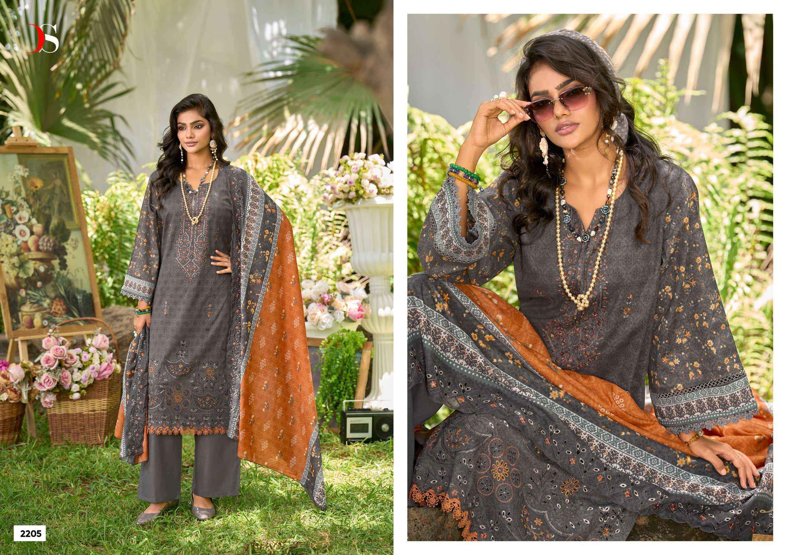 Deepsy Bin Saeed Lawn Collection Vol 22 Cotton Pakistani Suit Surat Wholesale Price ( 8 Pcs Catalogue )