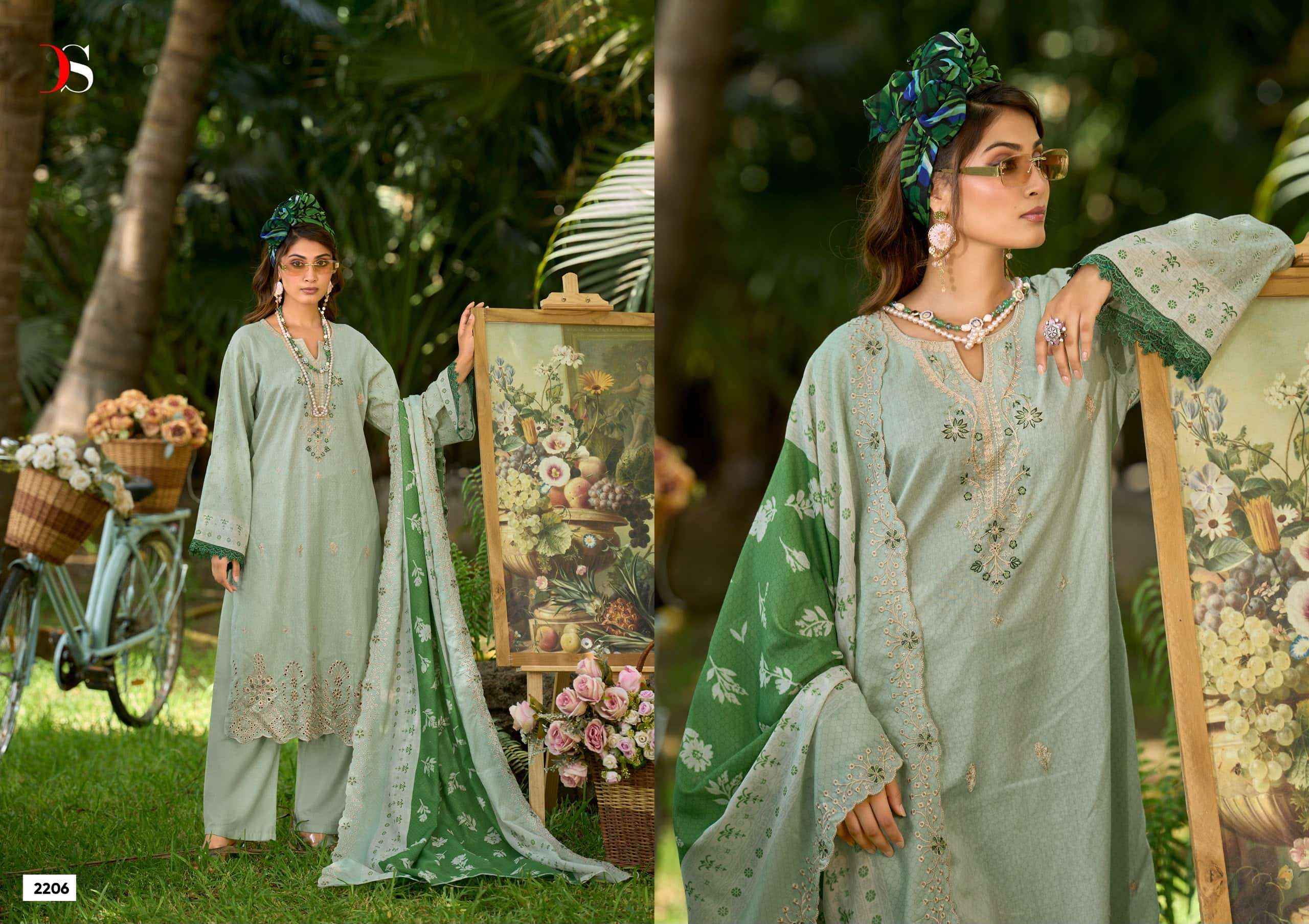 Deepsy Bin Saeed Lawn Collection Vol 22 Cotton Pakistani Suit Surat Wholesale Price ( 8 Pcs Catalogue )