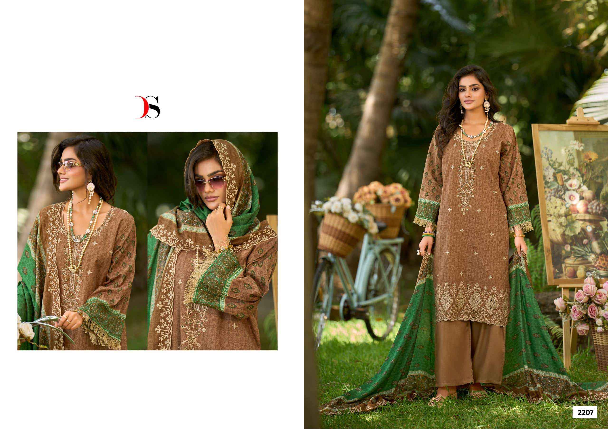 Deepsy Bin Saeed Lawn Collection Vol 22 Cotton Pakistani Suit Surat Wholesale Price ( 8 Pcs Catalogue )