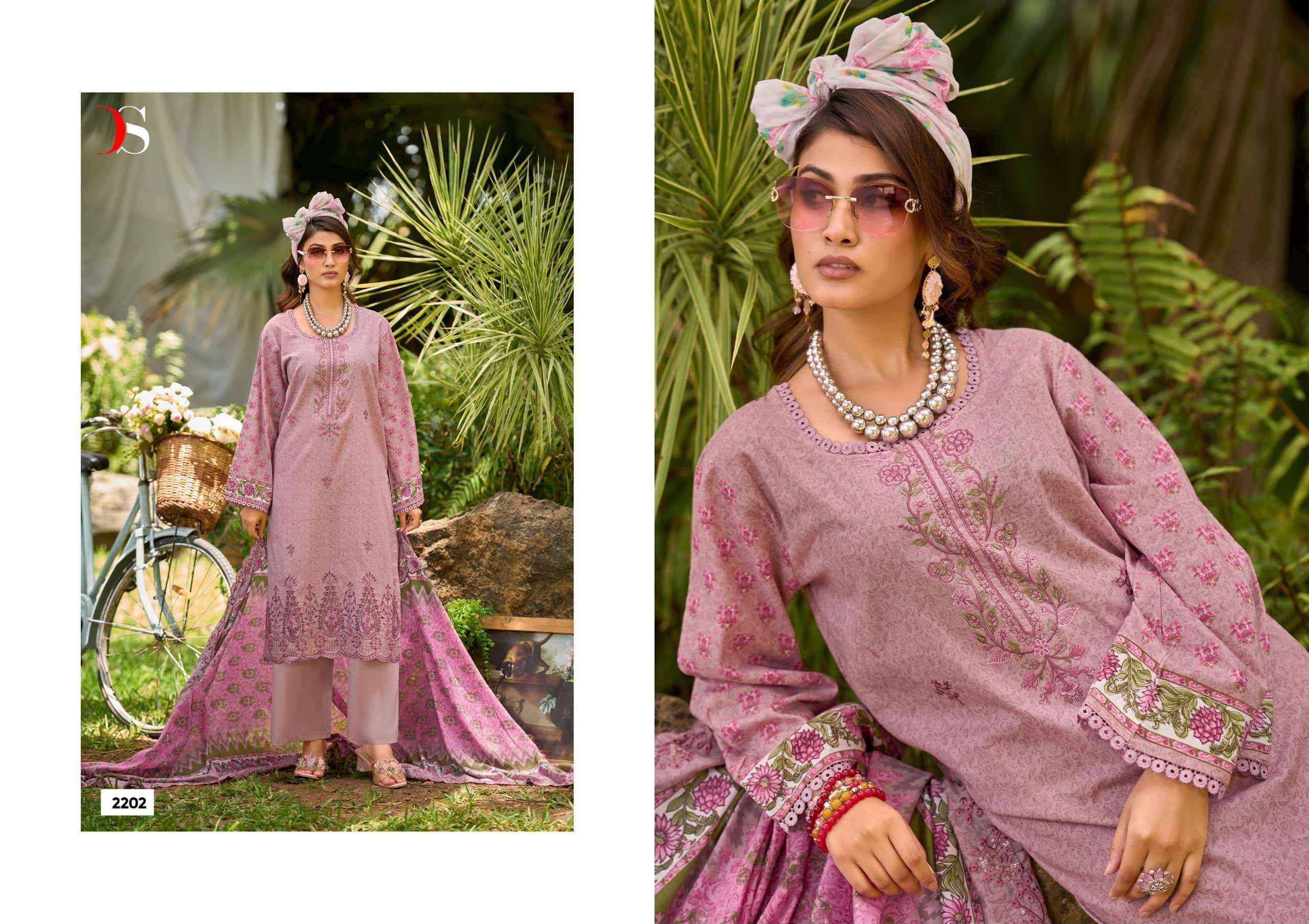 Deepsy Bin Saeed Lawn Collection Vol 22 Cotton Pakistani Suit Surat Wholesale Price ( 8 Pcs Catalogue )