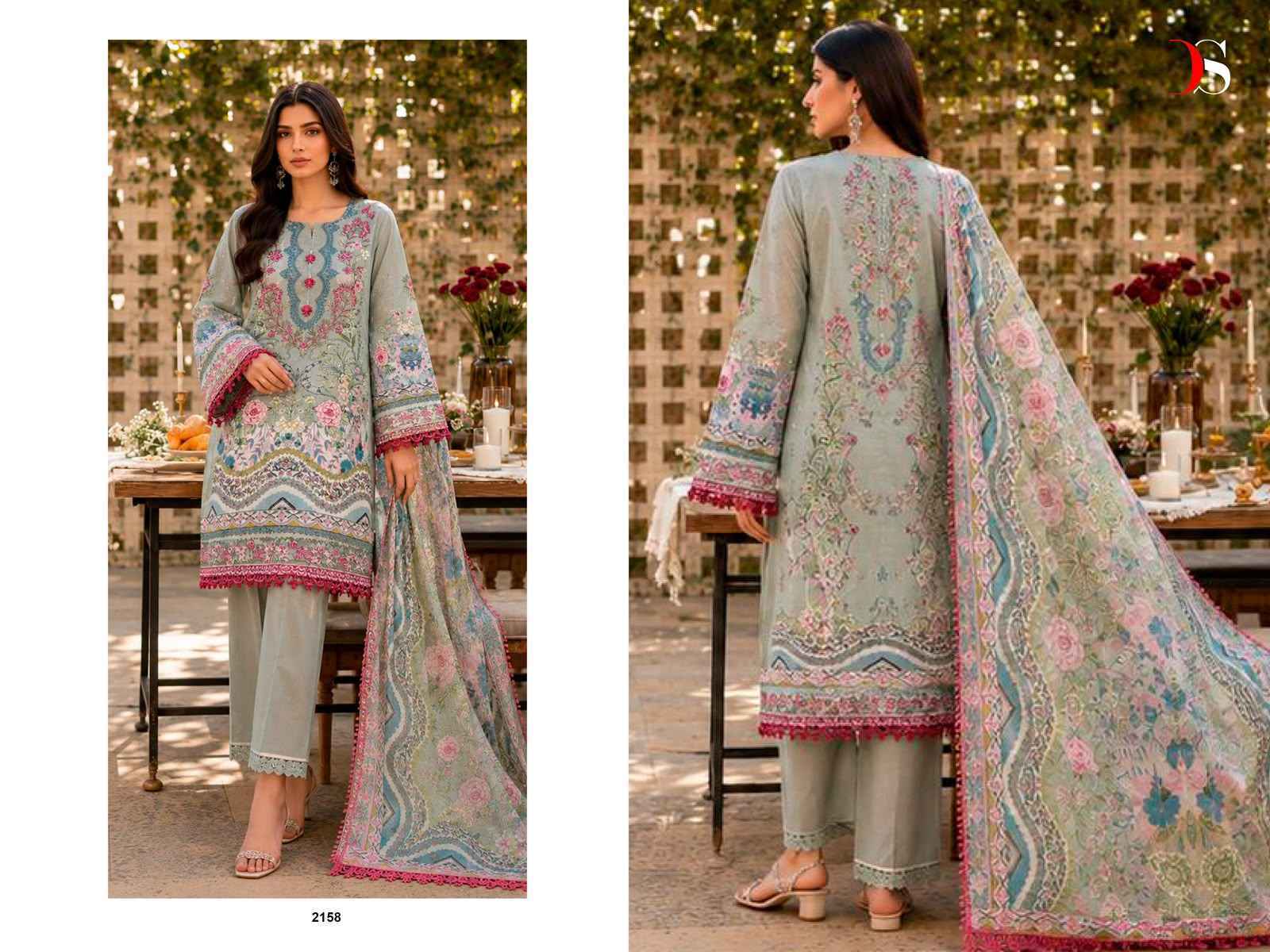 Deepsy Jade Bliss Lawn Vol 6 Cotton Dress Material Pakistani Suits Wholesale ( 8 Pcs Catalog )