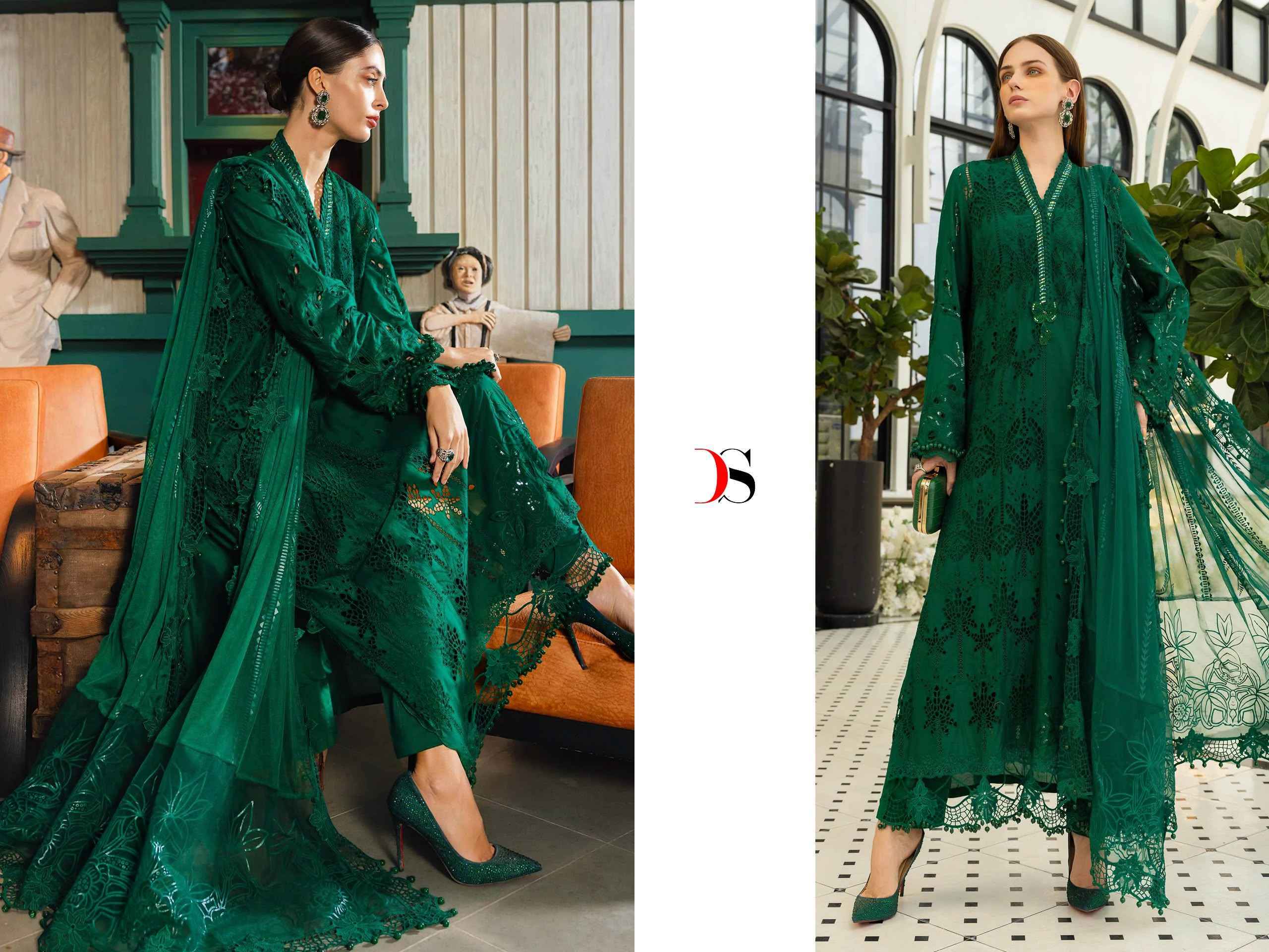 Deepsy Maria B Embroidered Vol 5 Cotton Dress Material Wholesale Price ( 6 pcs Catalogue )