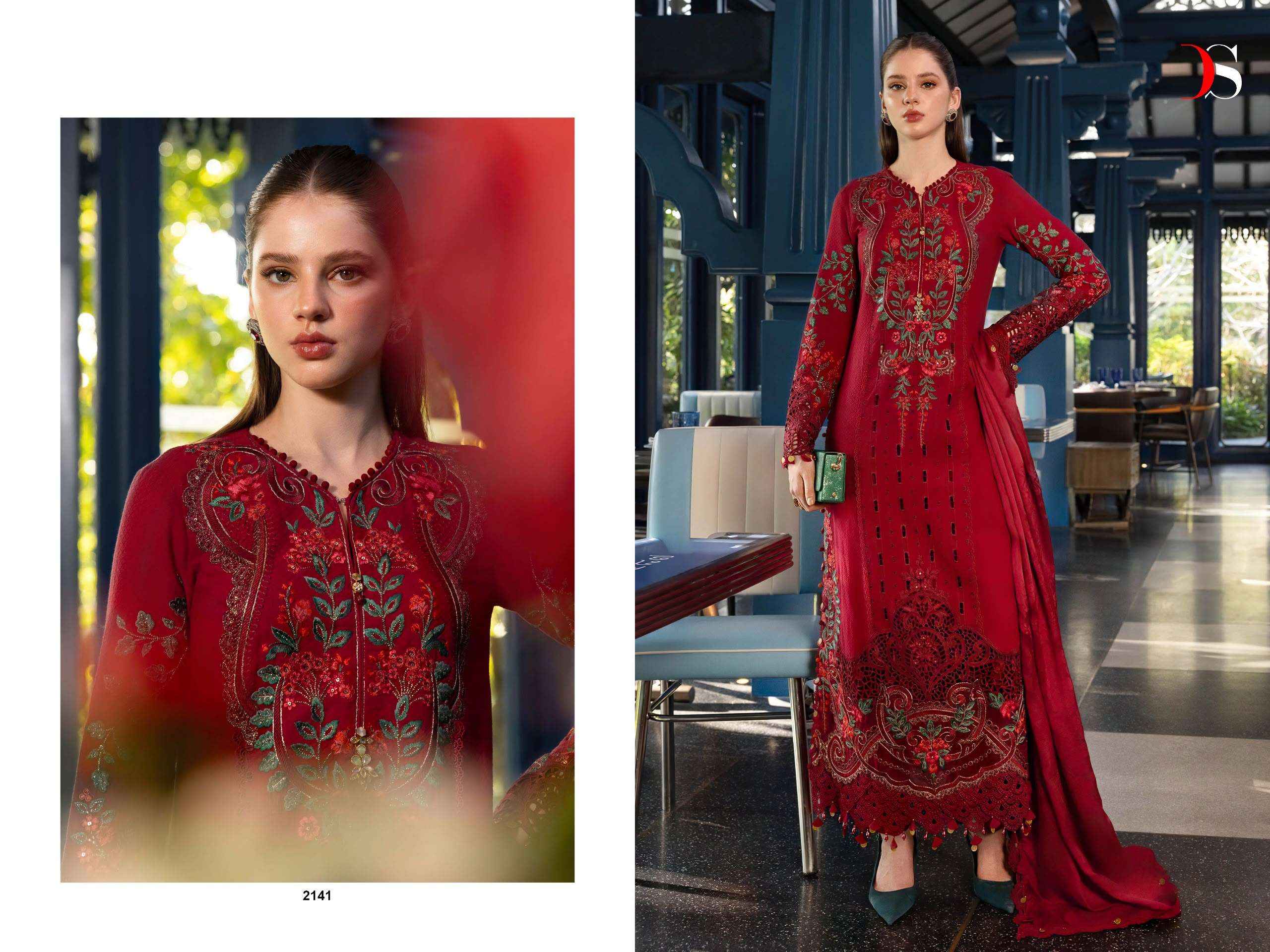 Deepsy Maria B Embroidered Vol 6 Cotton Pakistani suits Wholesale Surat ( 4 pcs Catalogue )