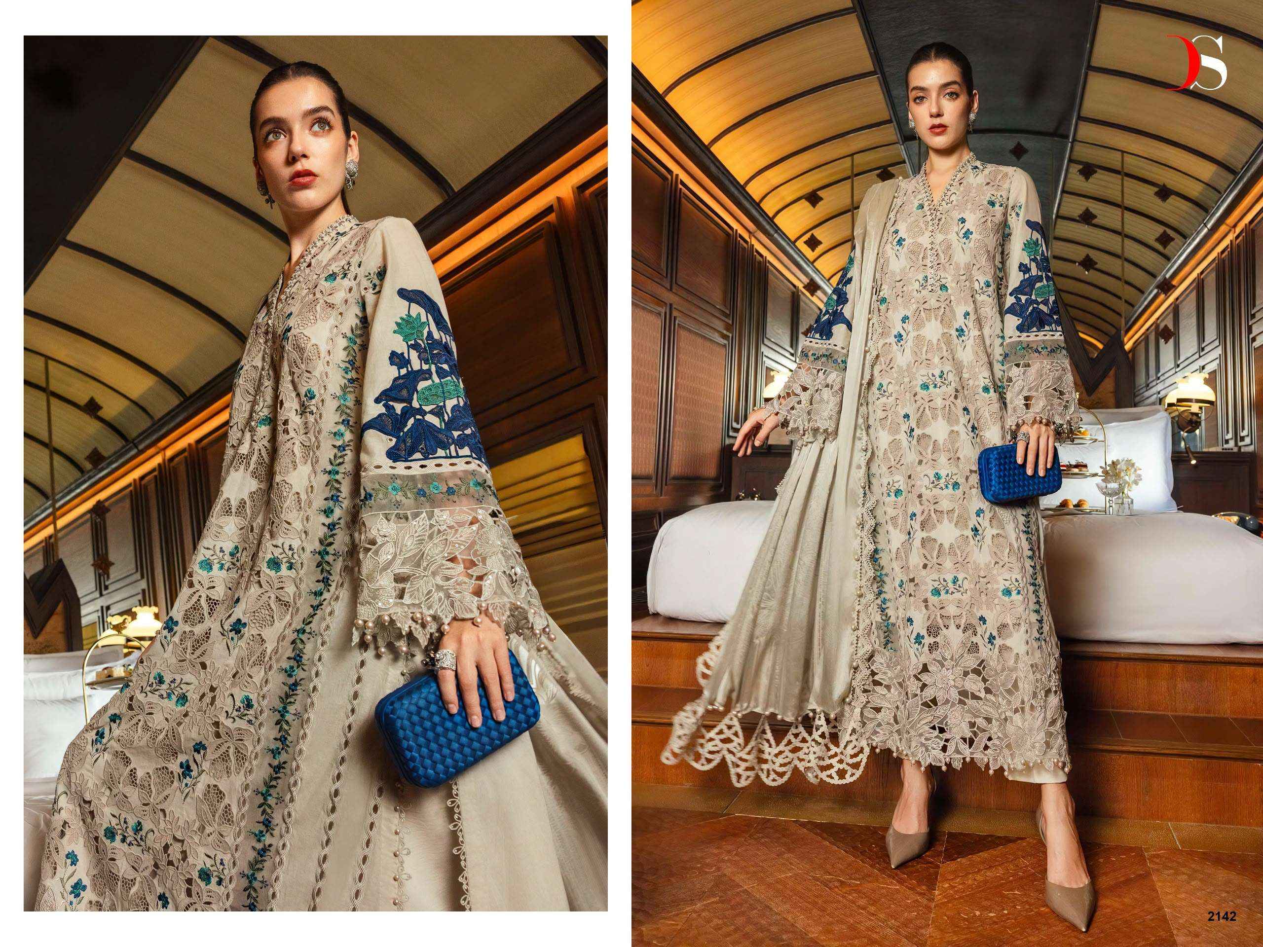 Deepsy Maria B Embroidered Vol 6 Cotton Pakistani suits Wholesale Surat ( 4 pcs Catalogue )
