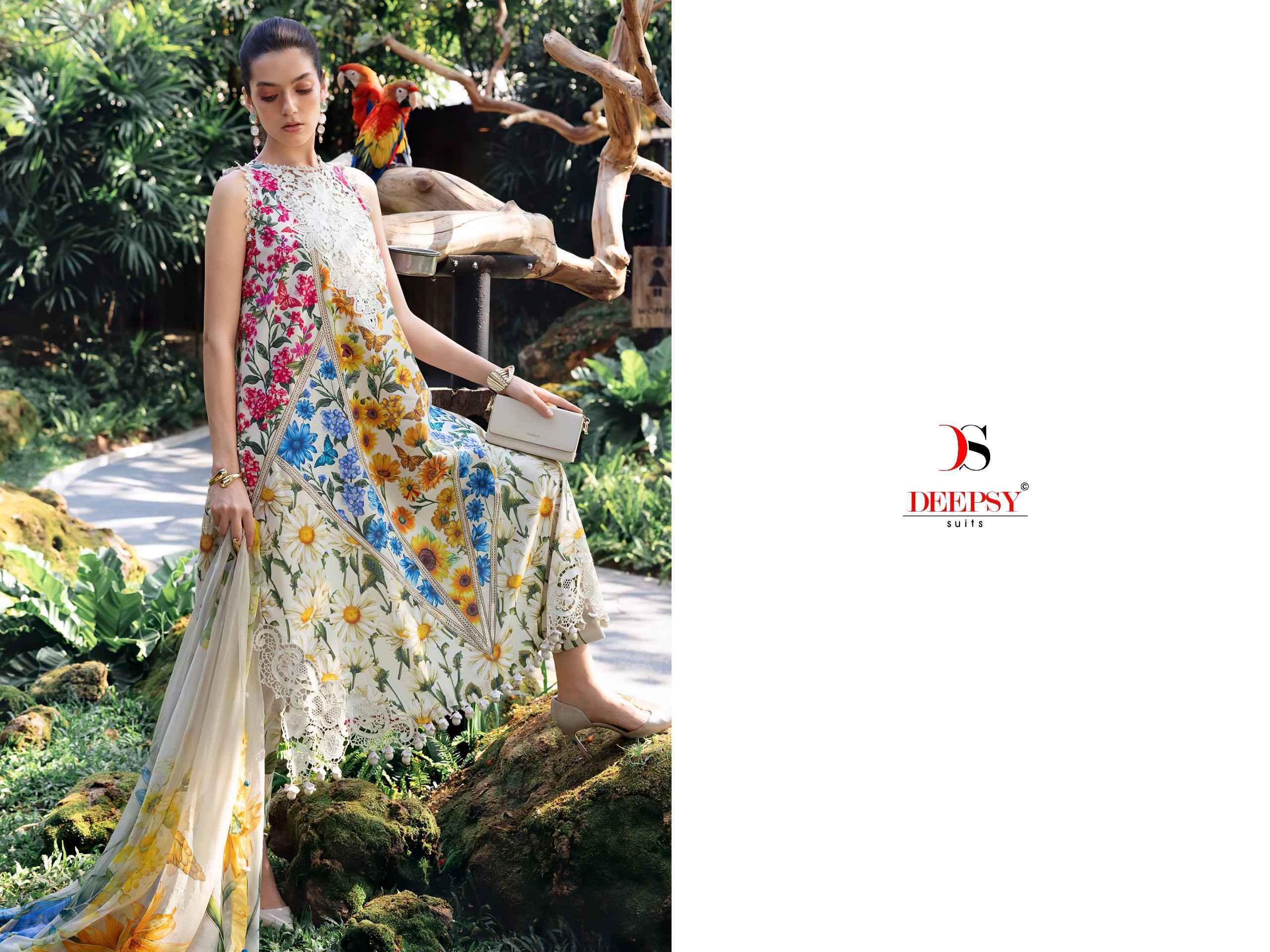 Deepsy Maria B Mprint Vol 6 Nx Cotton Dress Material _ Wholesale Factory Rate ( 6 Pcs Catalog )