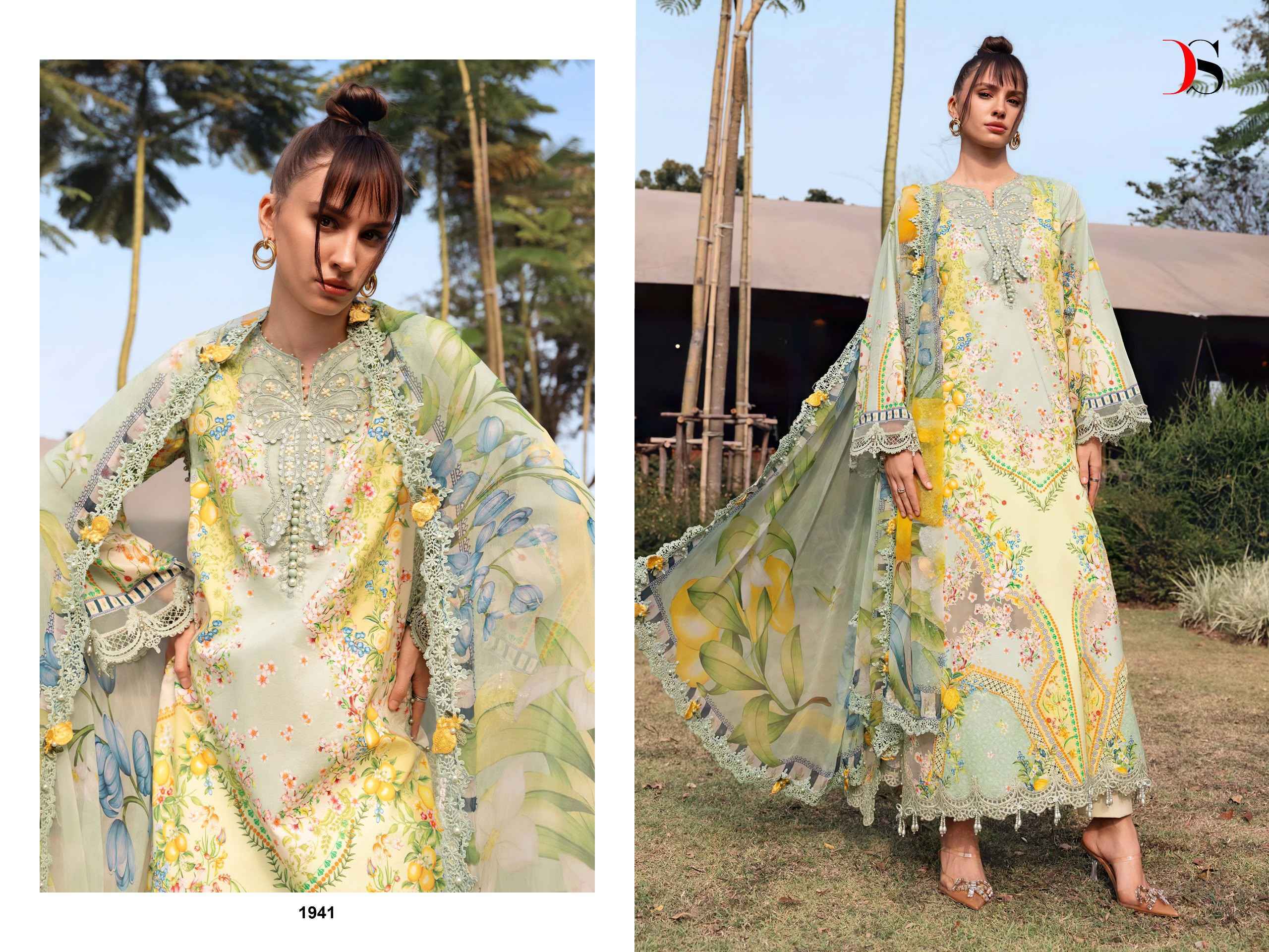 Deepsy Maria B Mprint Vol 6 Nx Cotton Dress Material _ Wholesale Factory Rate ( 6 Pcs Catalog )