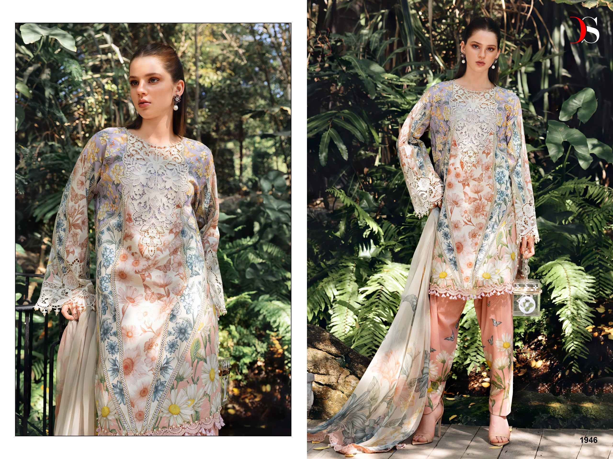 Deepsy Maria B Mprint Vol 6 Nx Cotton Dress Material _ Wholesale Factory Rate ( 6 Pcs Catalog )