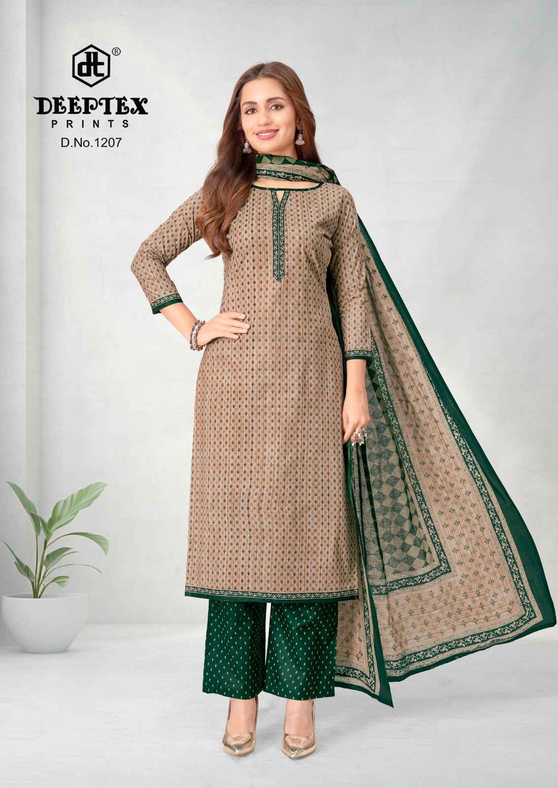 Deeptex Aaliza Vol 12 Cotton Dress Material _ Wholesale Texteli Price ( 10 Pcs Catalog )