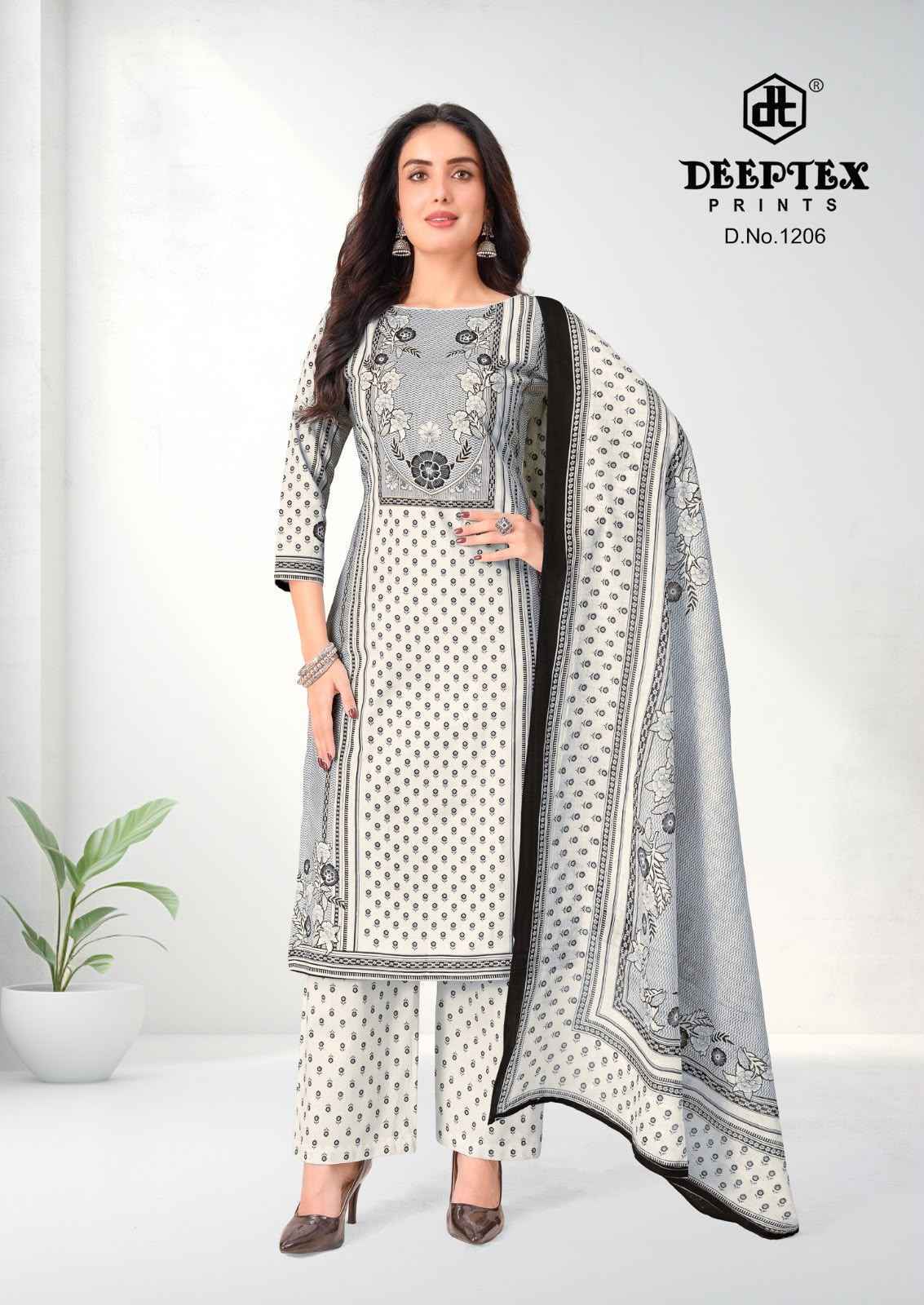 Deeptex Aaliza Vol 12 Cotton Dress Material _ Wholesale Texteli Price ( 10 Pcs Catalog )