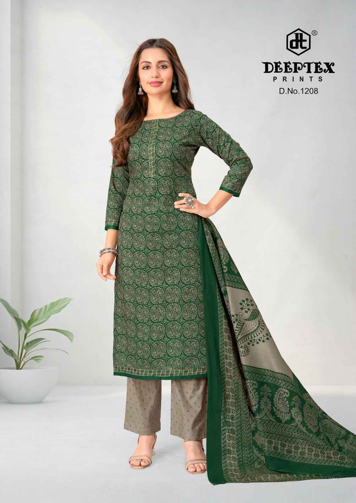 Deeptex Aaliza Vol 12 Cotton Dress Material _ Wholesale Texteli Price ( 10 Pcs Catalog )