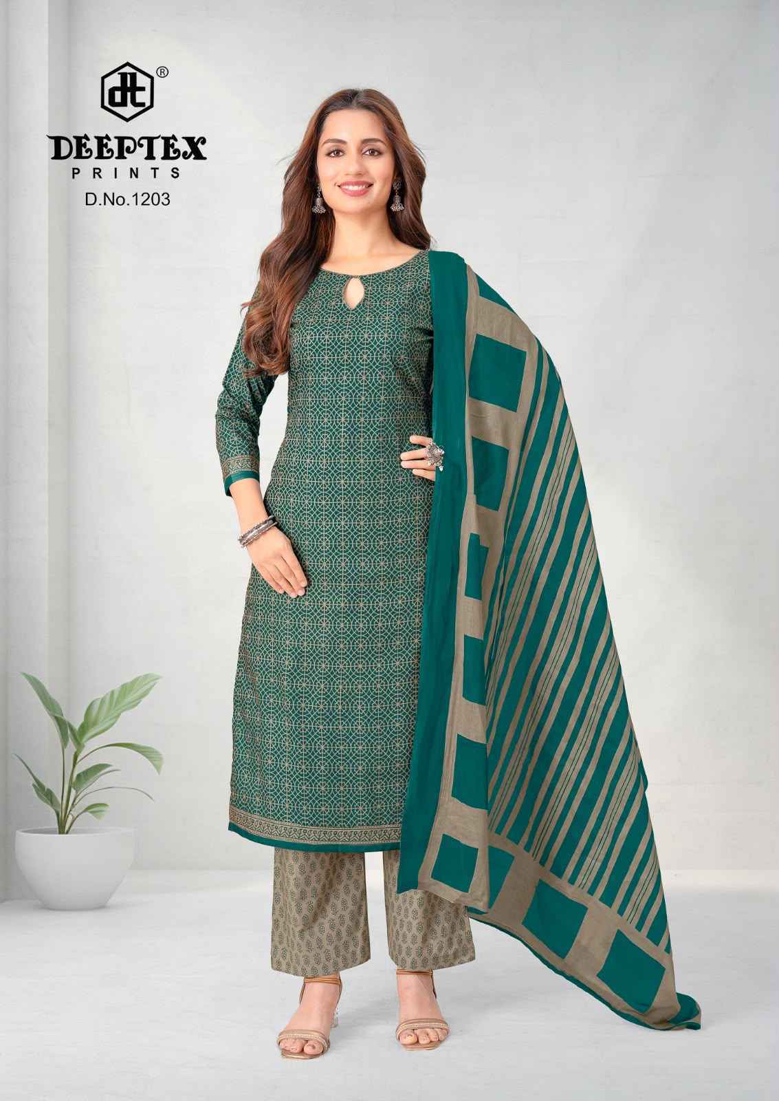 Deeptex Aaliza Vol 12 Cotton Dress Material _ Wholesale Texteli Price ( 10 Pcs Catalog )