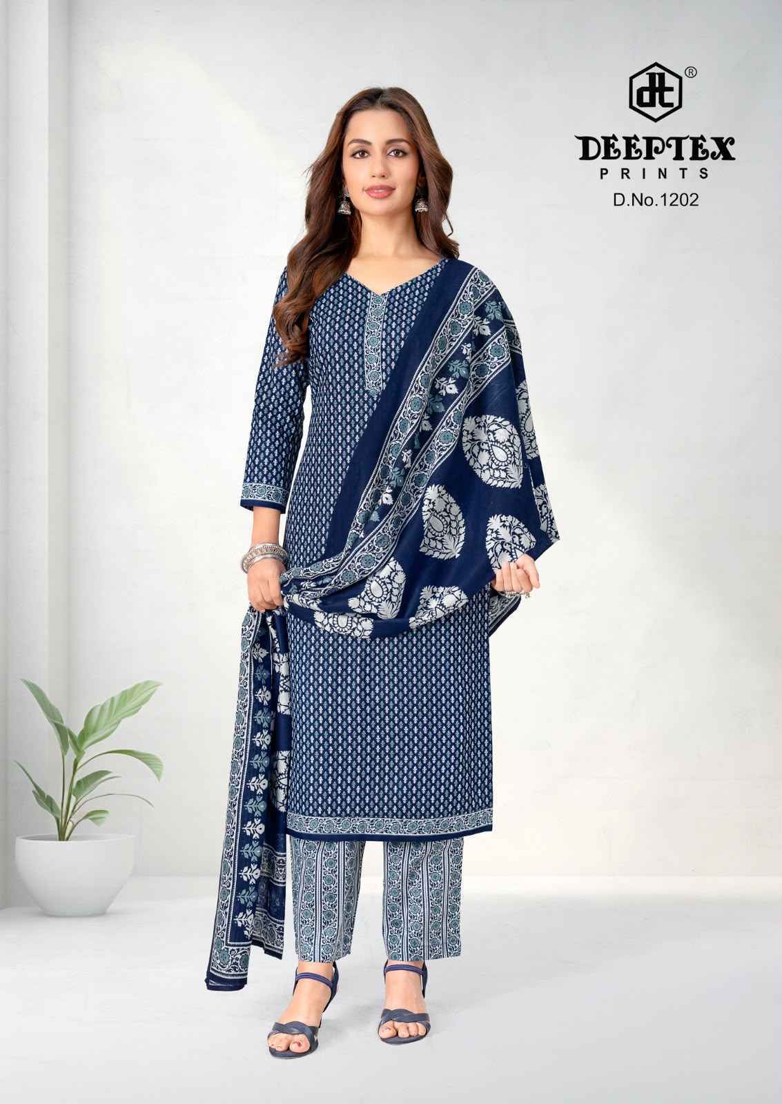 Deeptex Aaliza Vol 12 Cotton Dress Material _ Wholesale Texteli Price ( 10 Pcs Catalog )