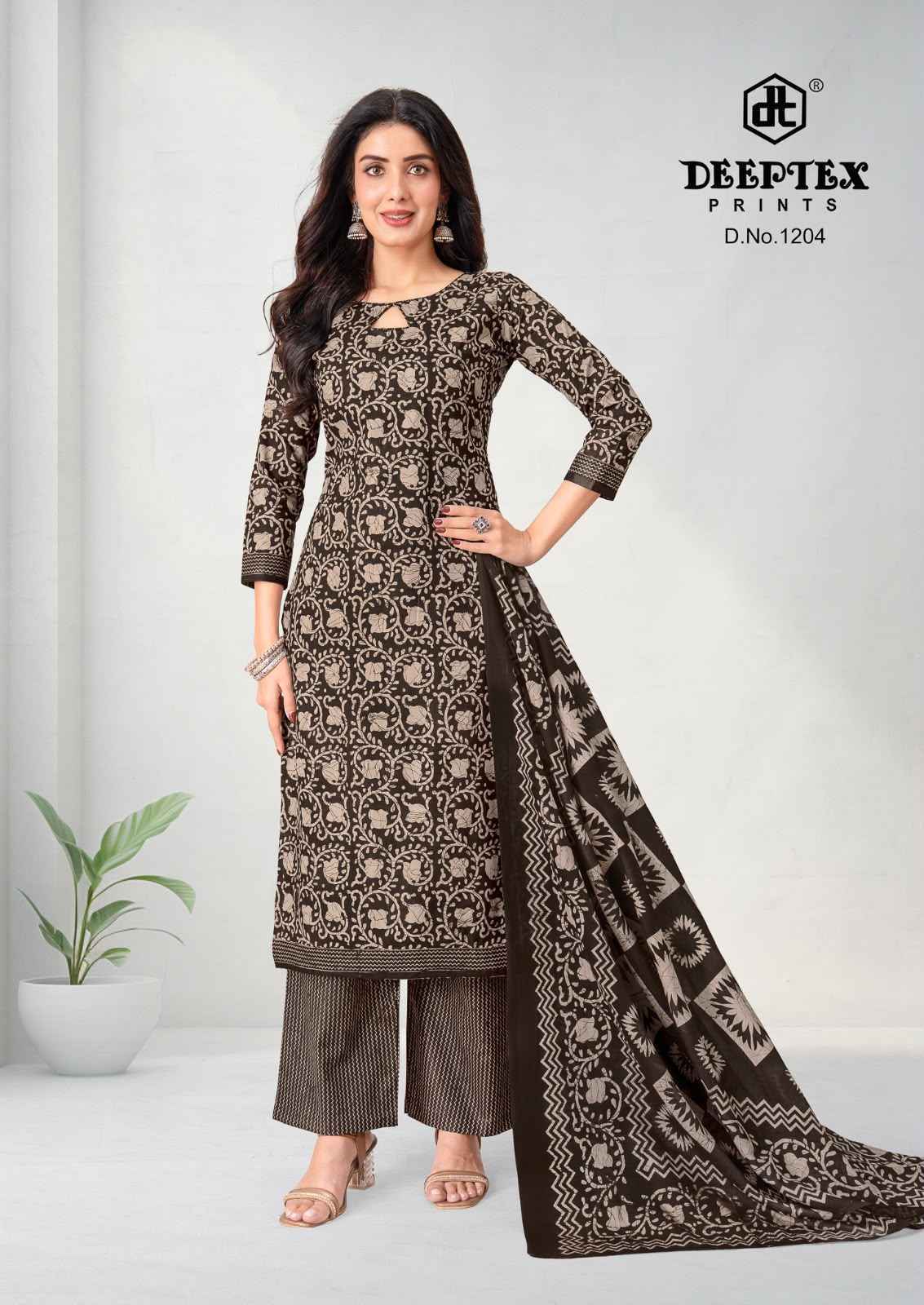 Deeptex Aaliza Vol 12 Cotton Dress Material _ Wholesale Texteli Price ( 10 Pcs Catalog )