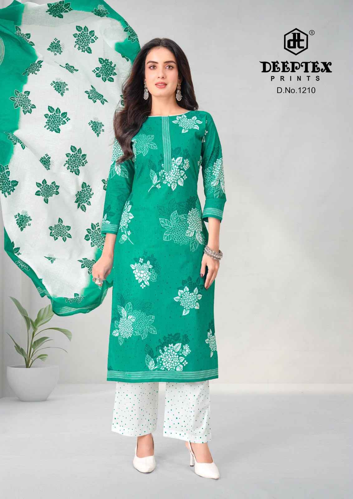 Deeptex Aaliza Vol 12 Cotton Dress Material _ Wholesale Texteli Price ( 10 Pcs Catalog )