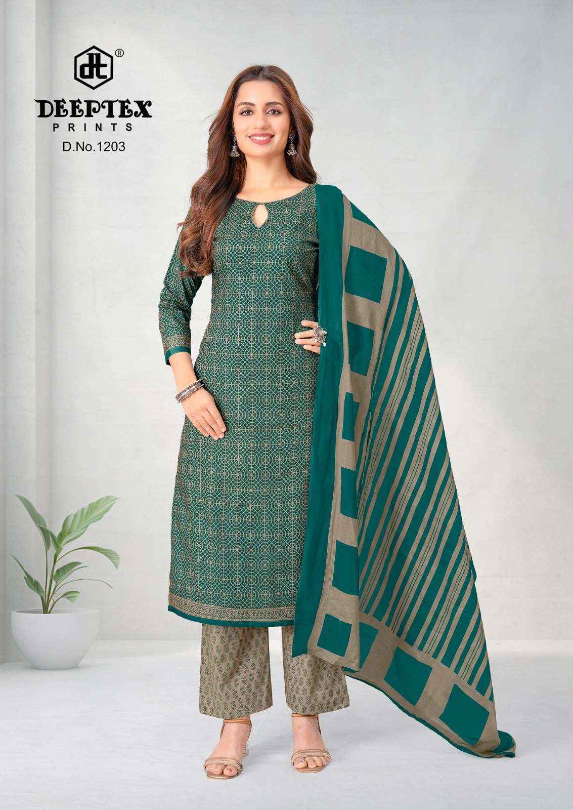 Deeptex Aaliza Vol 12 Readymade Cotton Suits Catalogue Wholesale Price ( 10 Pcs Catalogue )